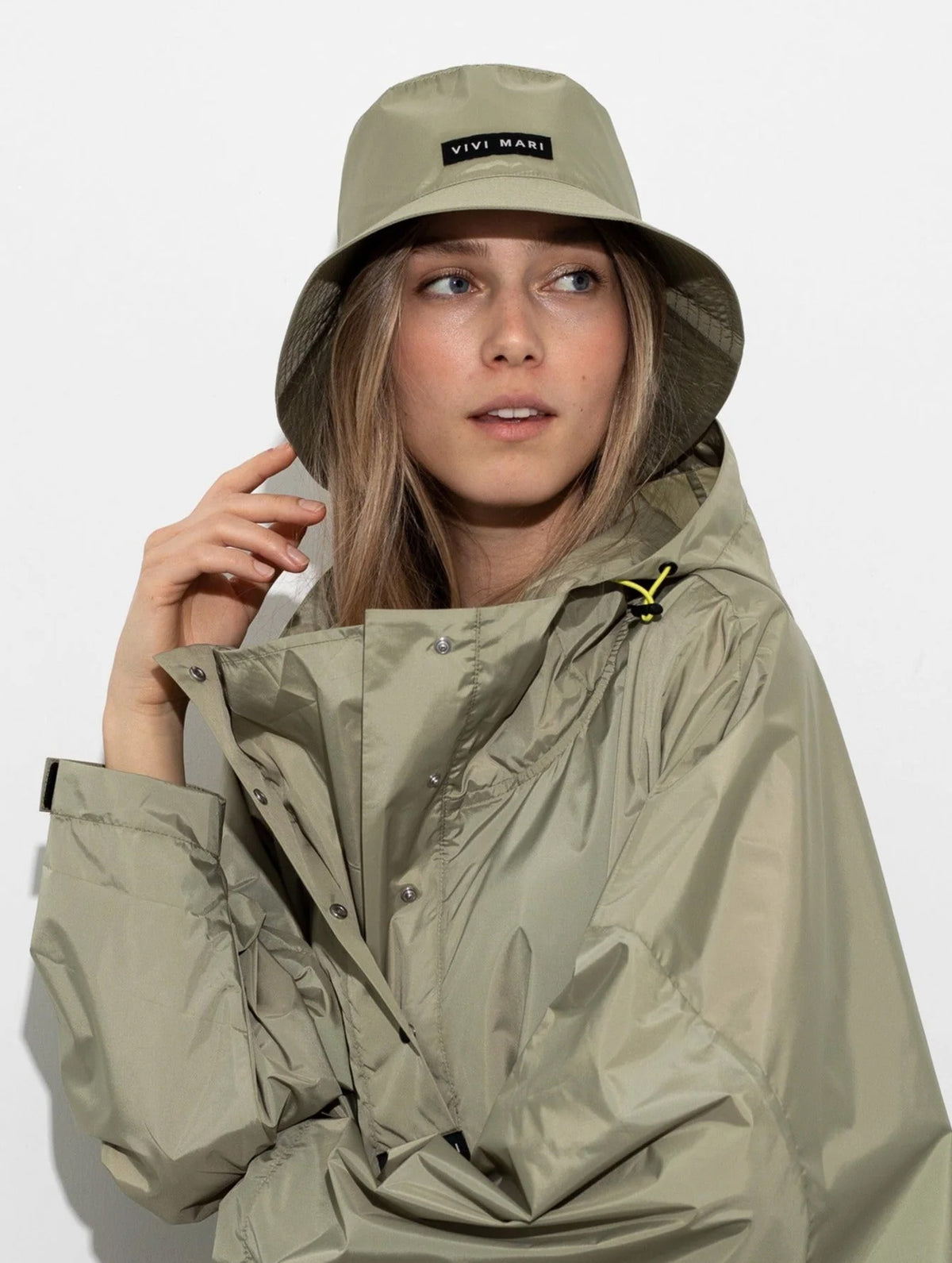 Bucket Hat - Solid Pale Olive