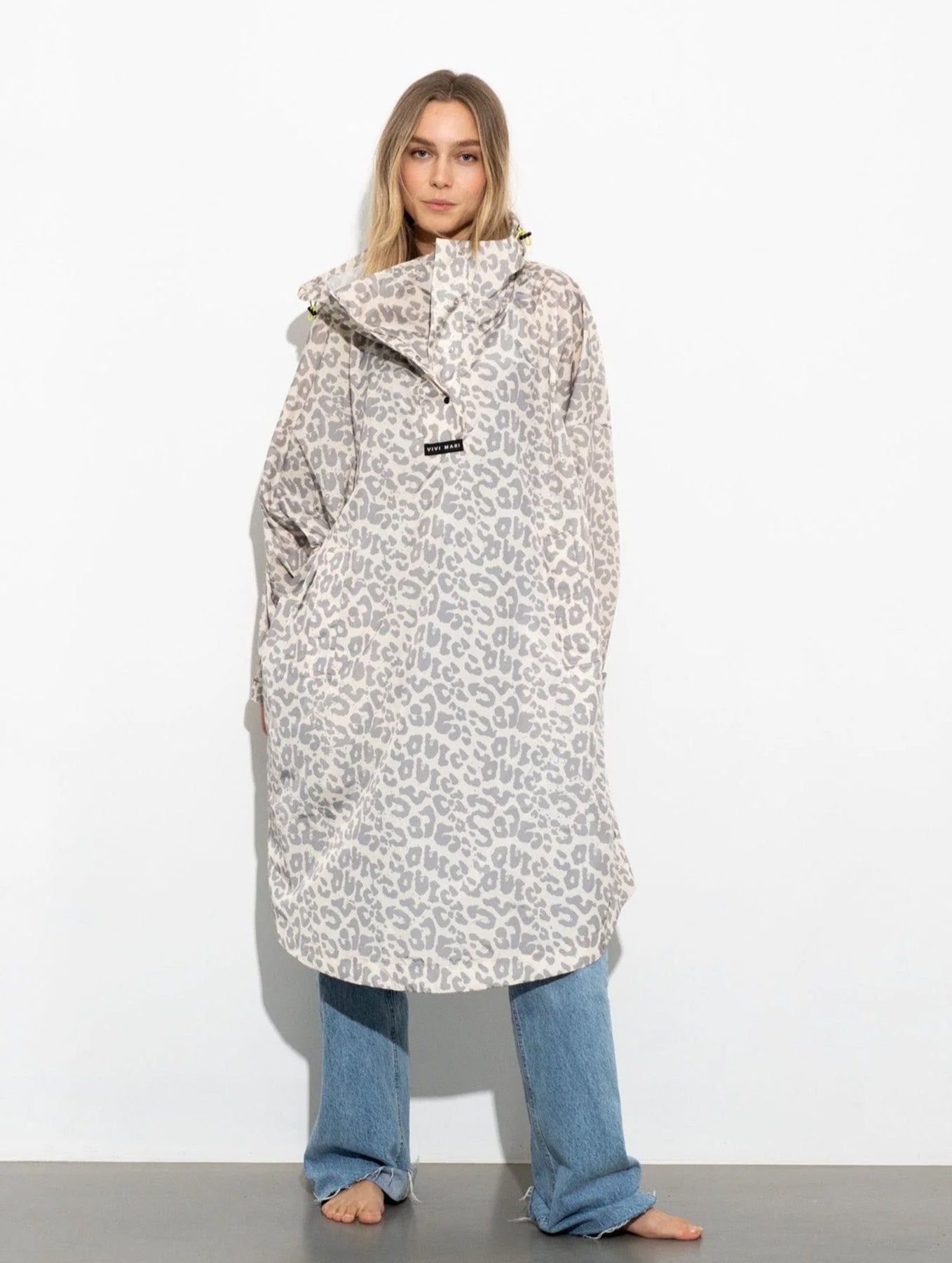 Raincoat - Leo Splashes Grey/Sand