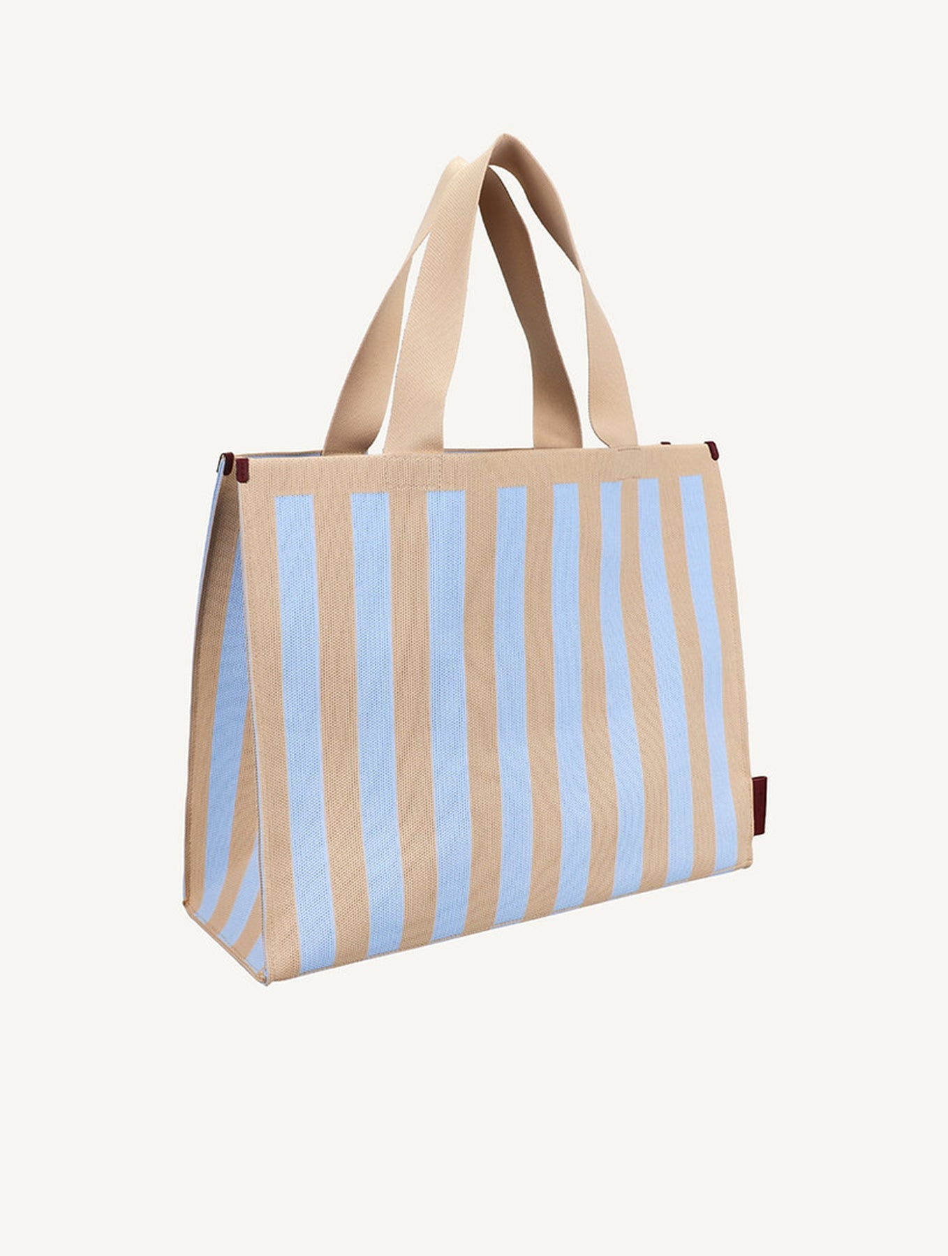 Shopper - Knitted Stripes | Marzipan + Sky