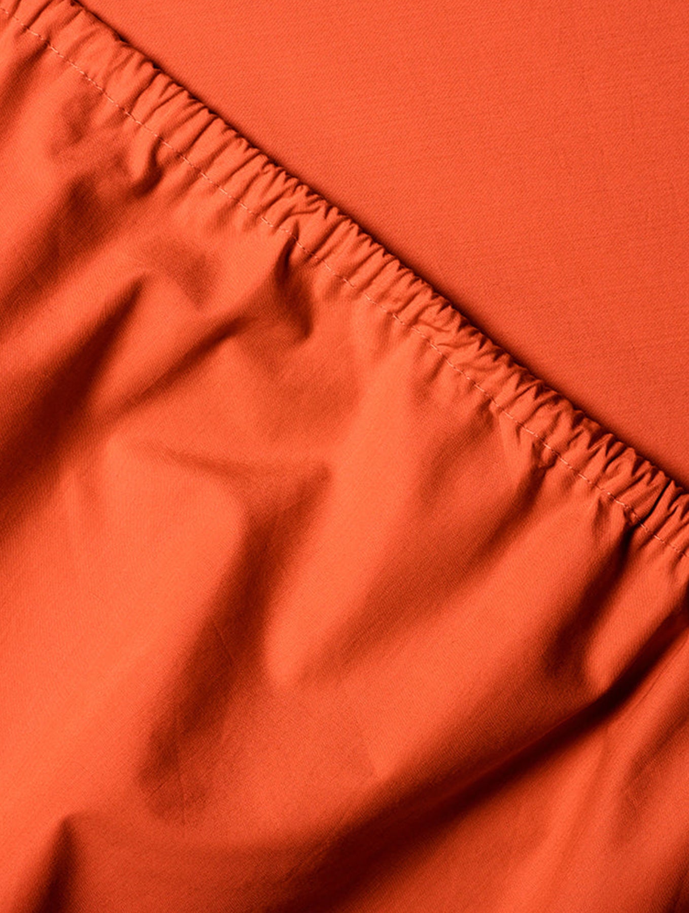 Spannbettlaken Baumwolle - Poppy Orange
