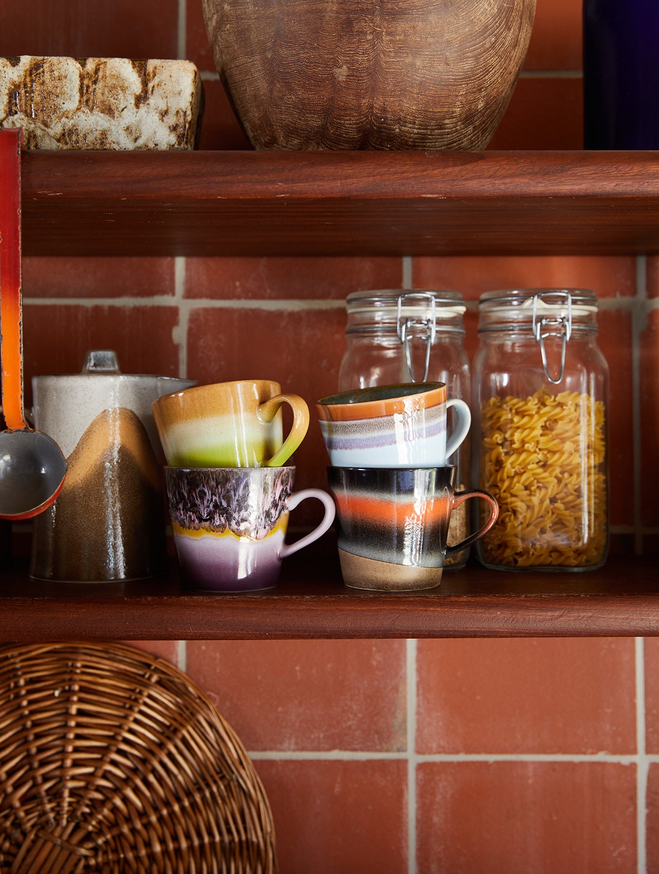 Cappuccino Tasse 70's - Keramik - Serie "Solid"