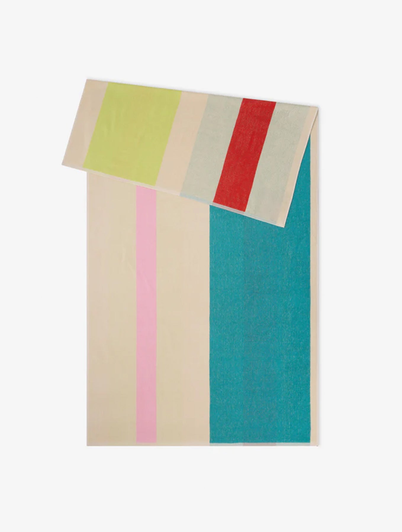 Strandtuch - 90x180 - Pink Turquoise Lime Red