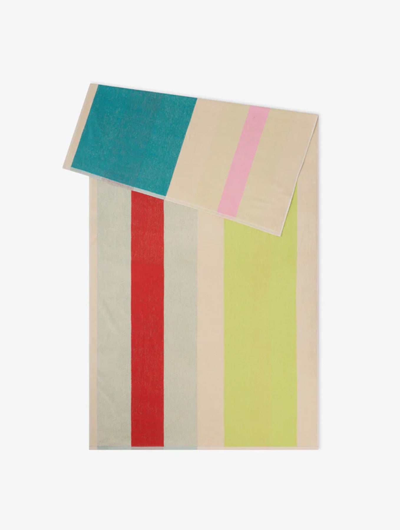 Strandtuch - 90x180 - Pink Turquoise Lime Red