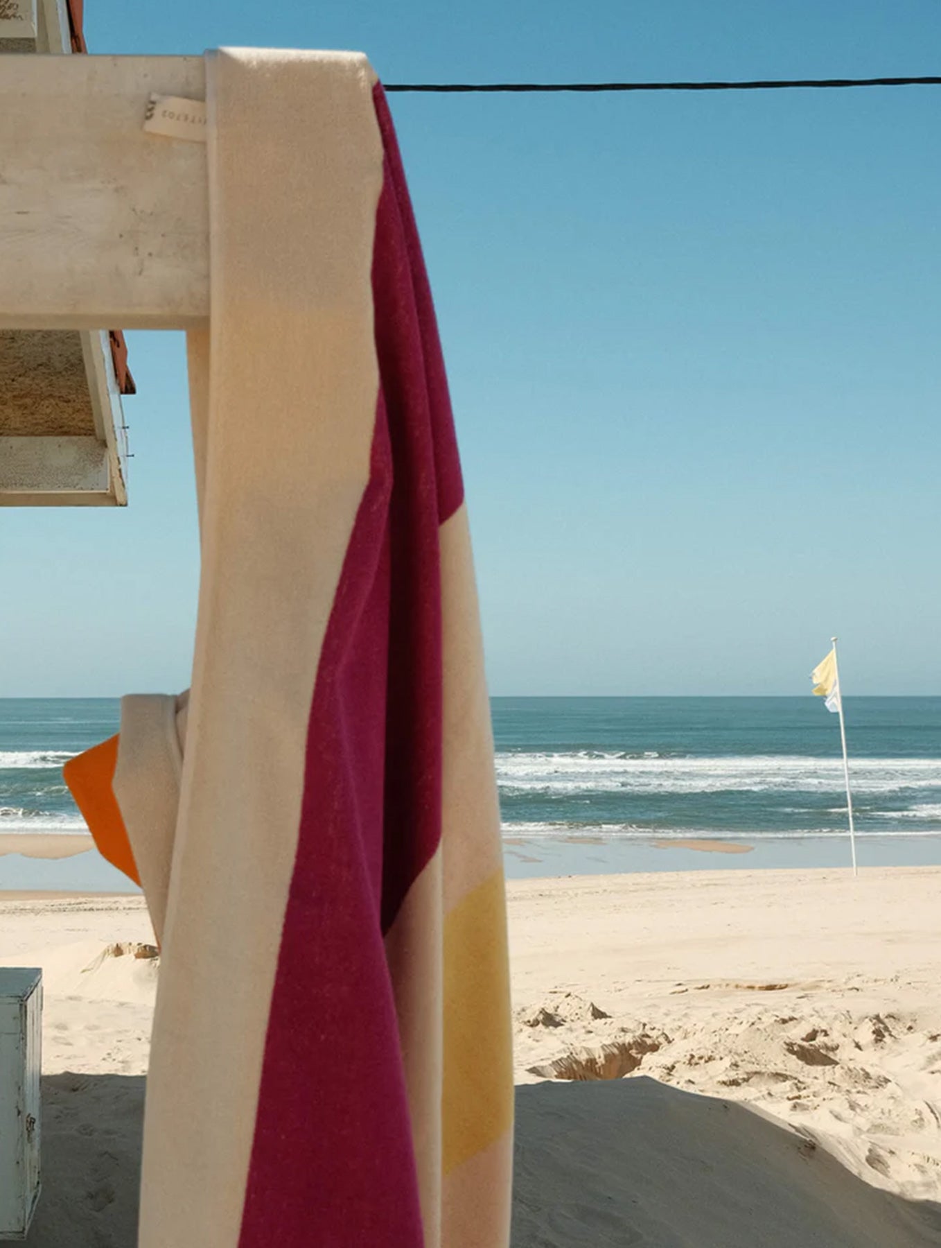 Strandtuch - 90x180 - Yellow Fuchsia Orange Olive