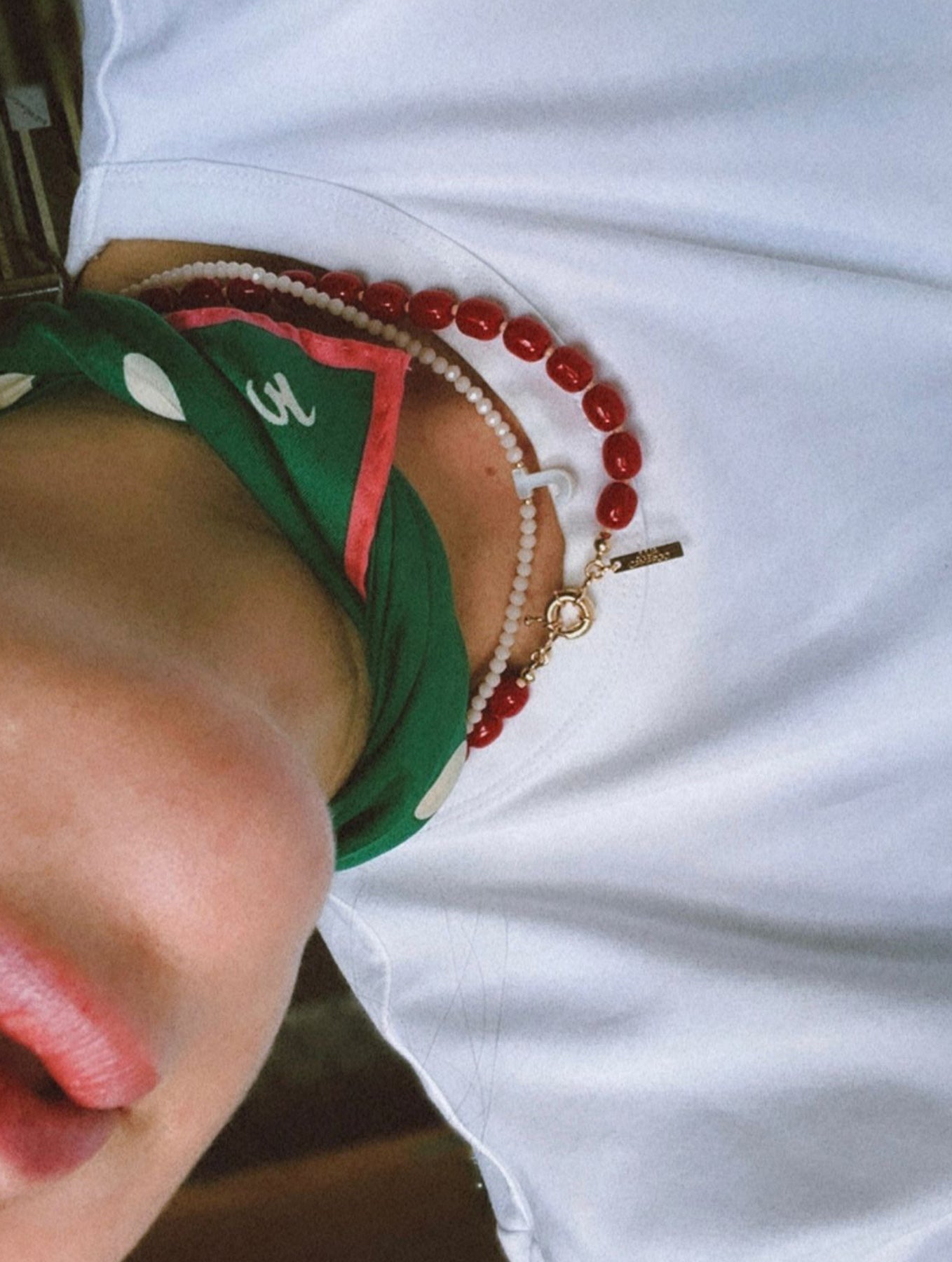 Necklace "Cora" - Red