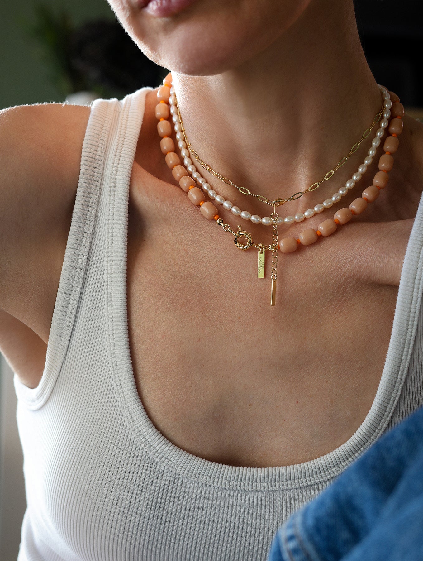 Necklace "Cora" - Rose