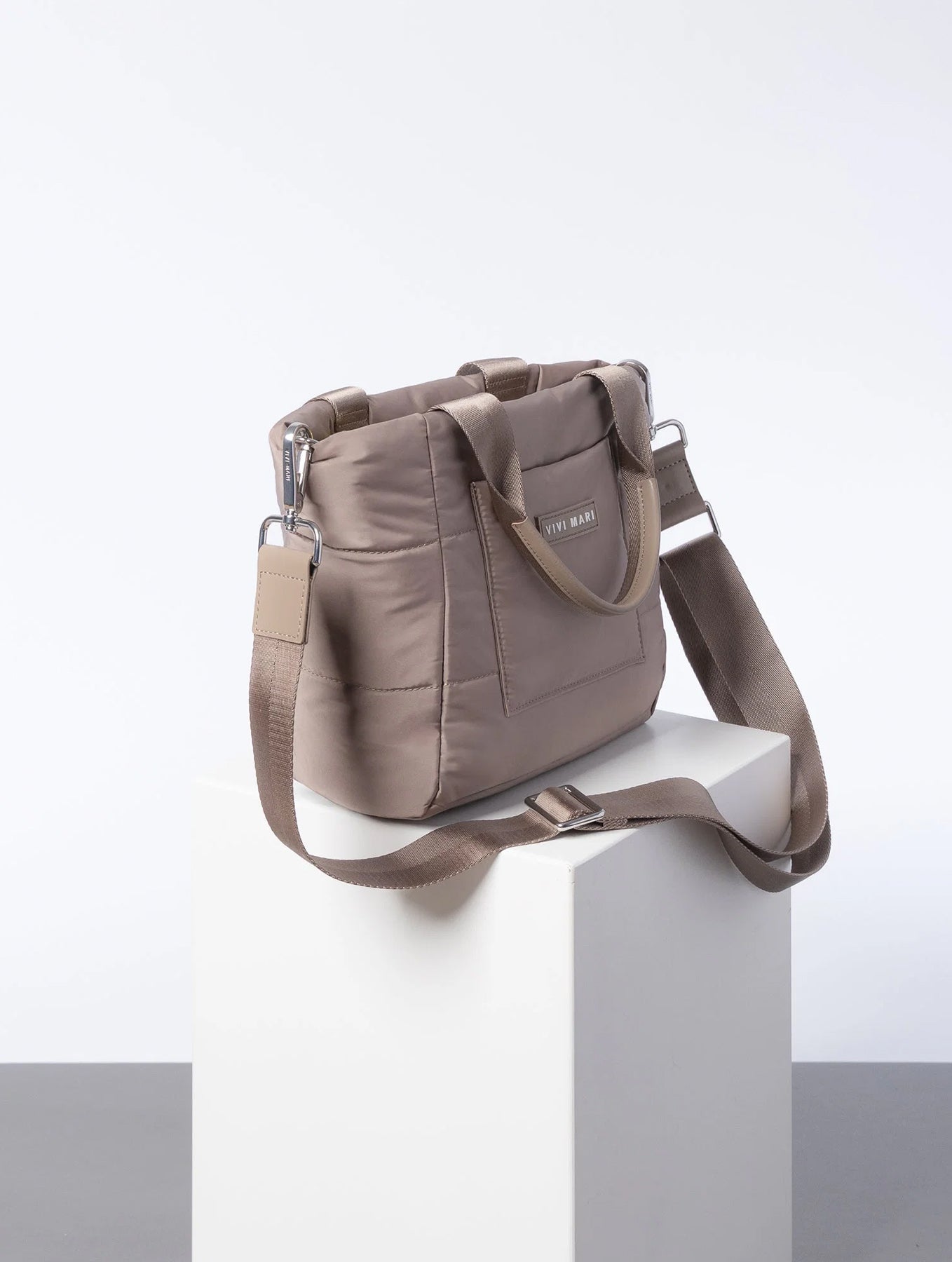 Padded Tote Bag Small - Dark Mushroom