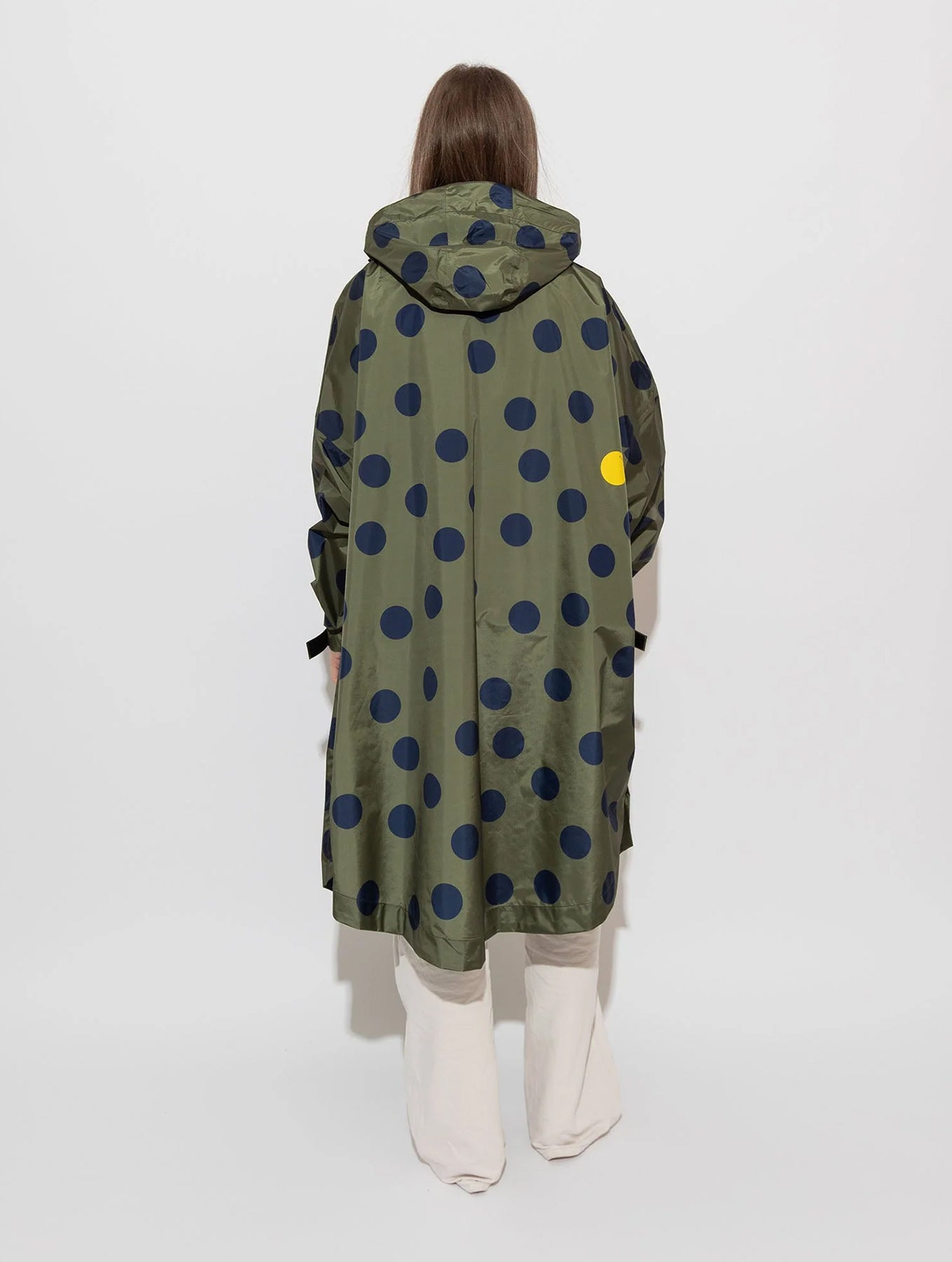 Raincoat - Dots Olive/Navy