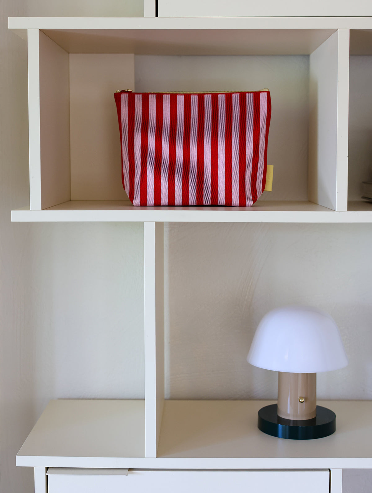 Kosmetiktasche - Knitted Stripes | Cérise + Ballet