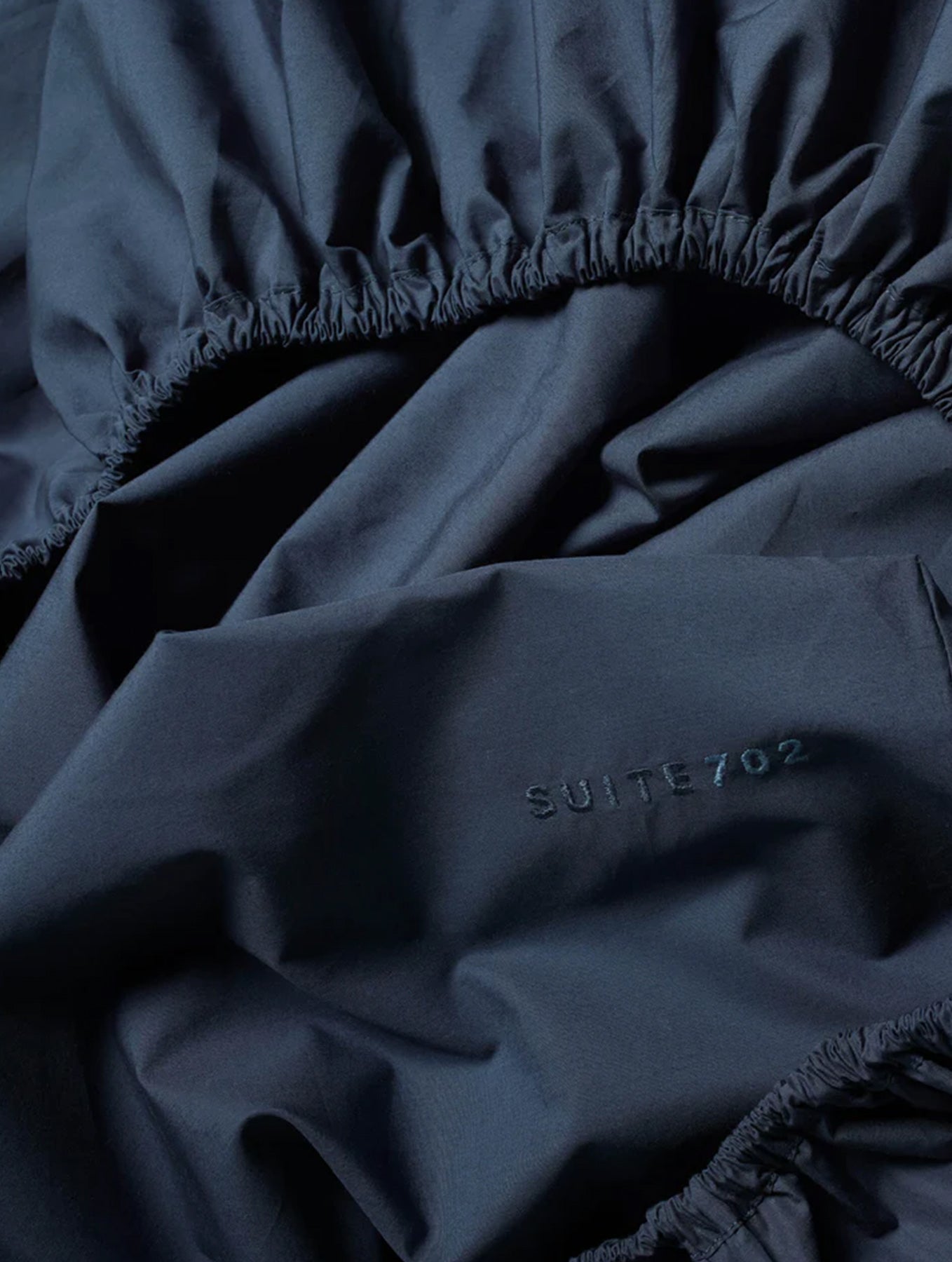 Spannbettlaken Baumwolle - Navy Blue