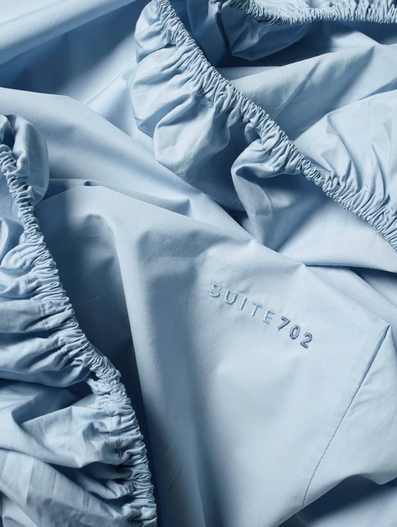 Spannbettlaken Baumwolle - Sky Blue