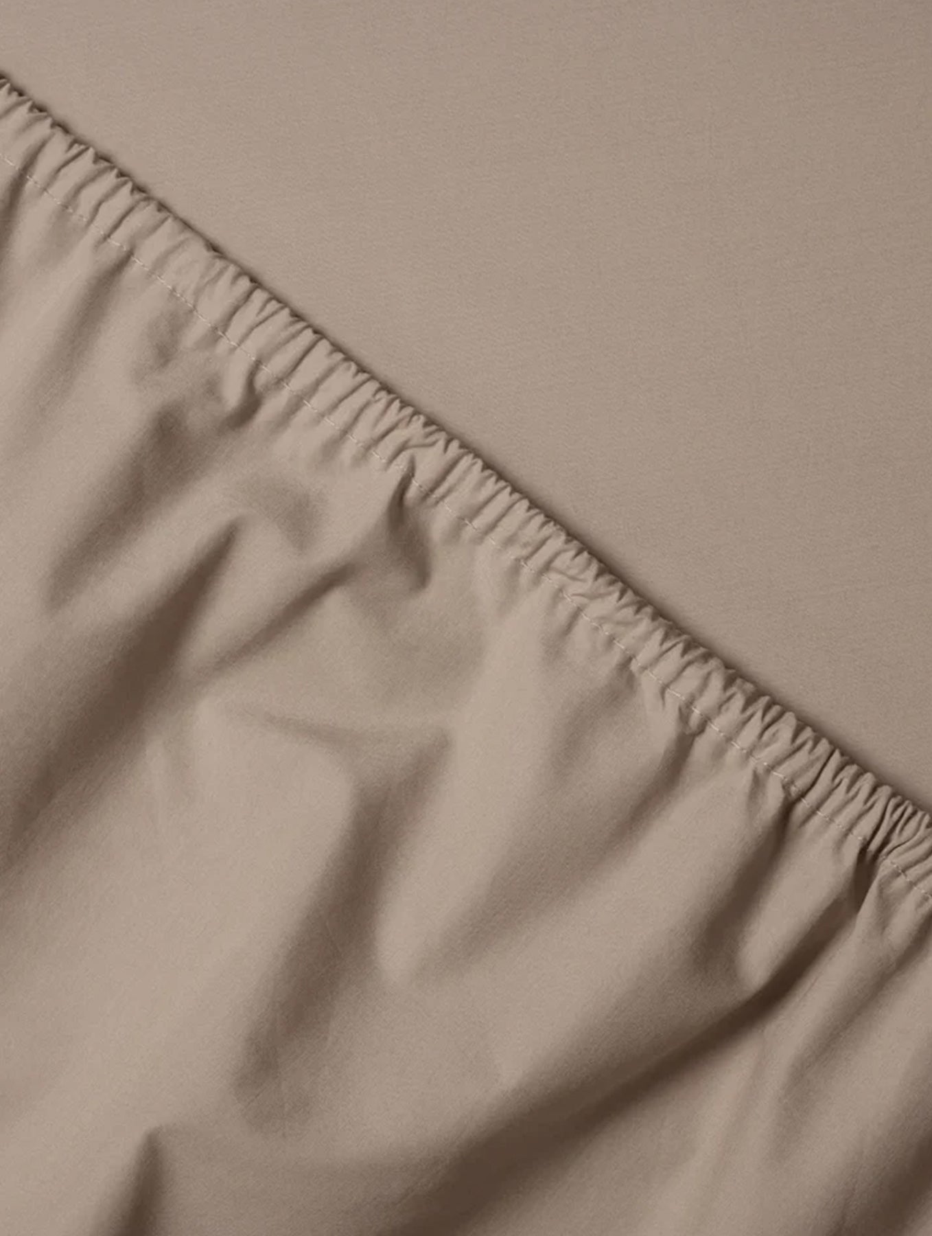 Spannbettlaken Baumwolle - Camel