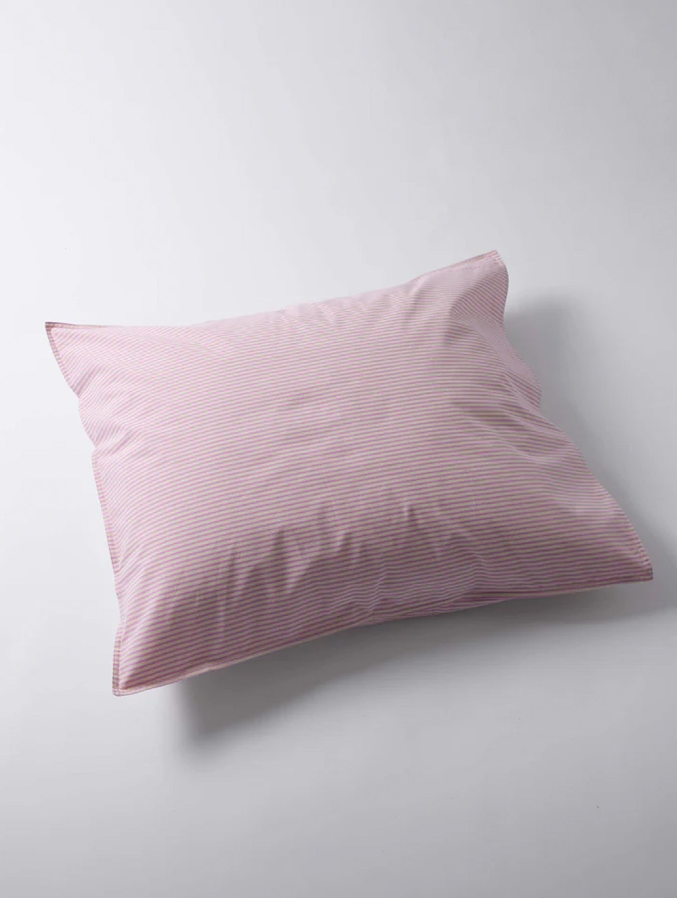 Kissenbezug Baumwolle - Streifen Pink/Ecru