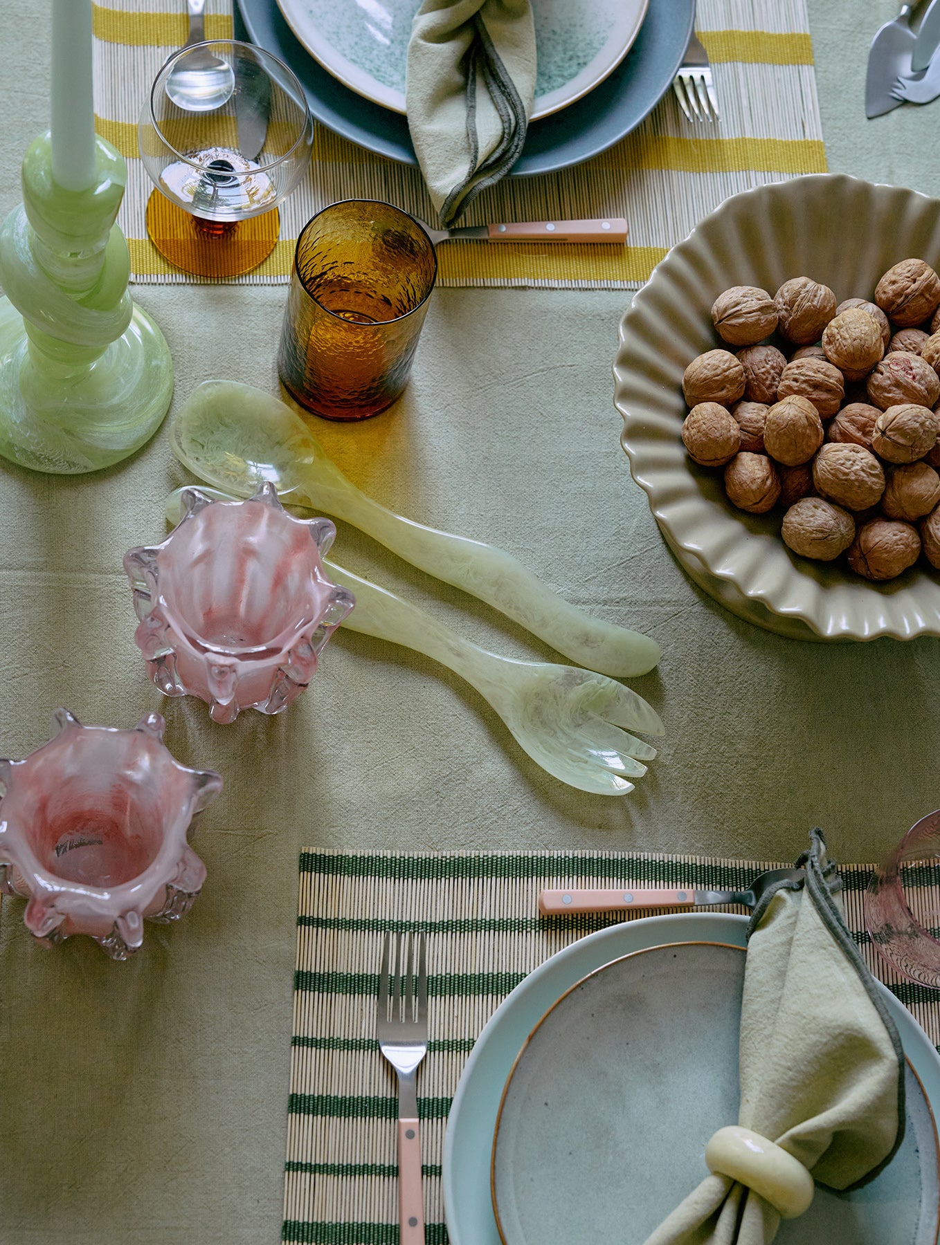 Salat Besteck-Set - Mist Green