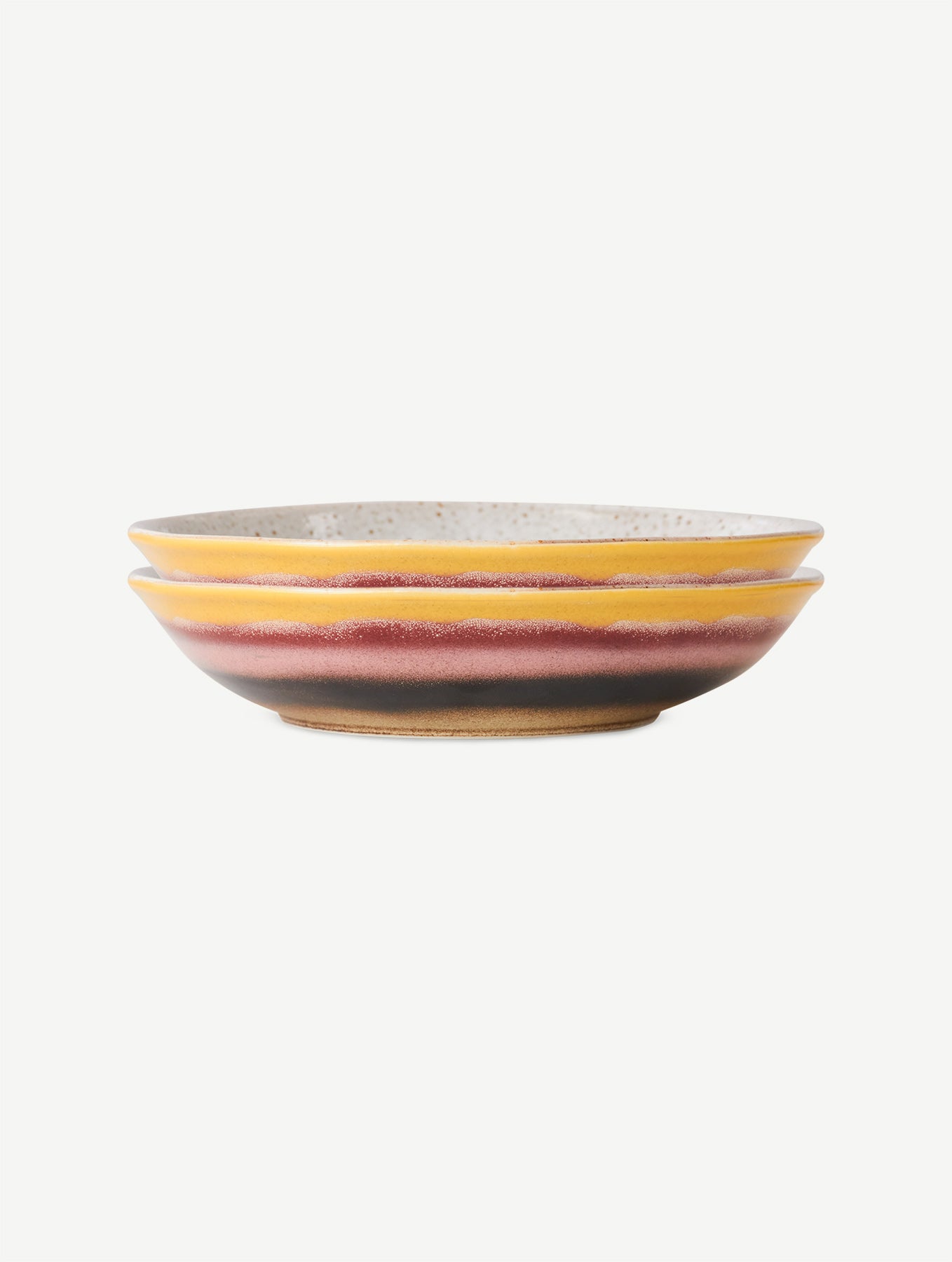 Curry Bowl 70's - "Hibiscus" - Keramik