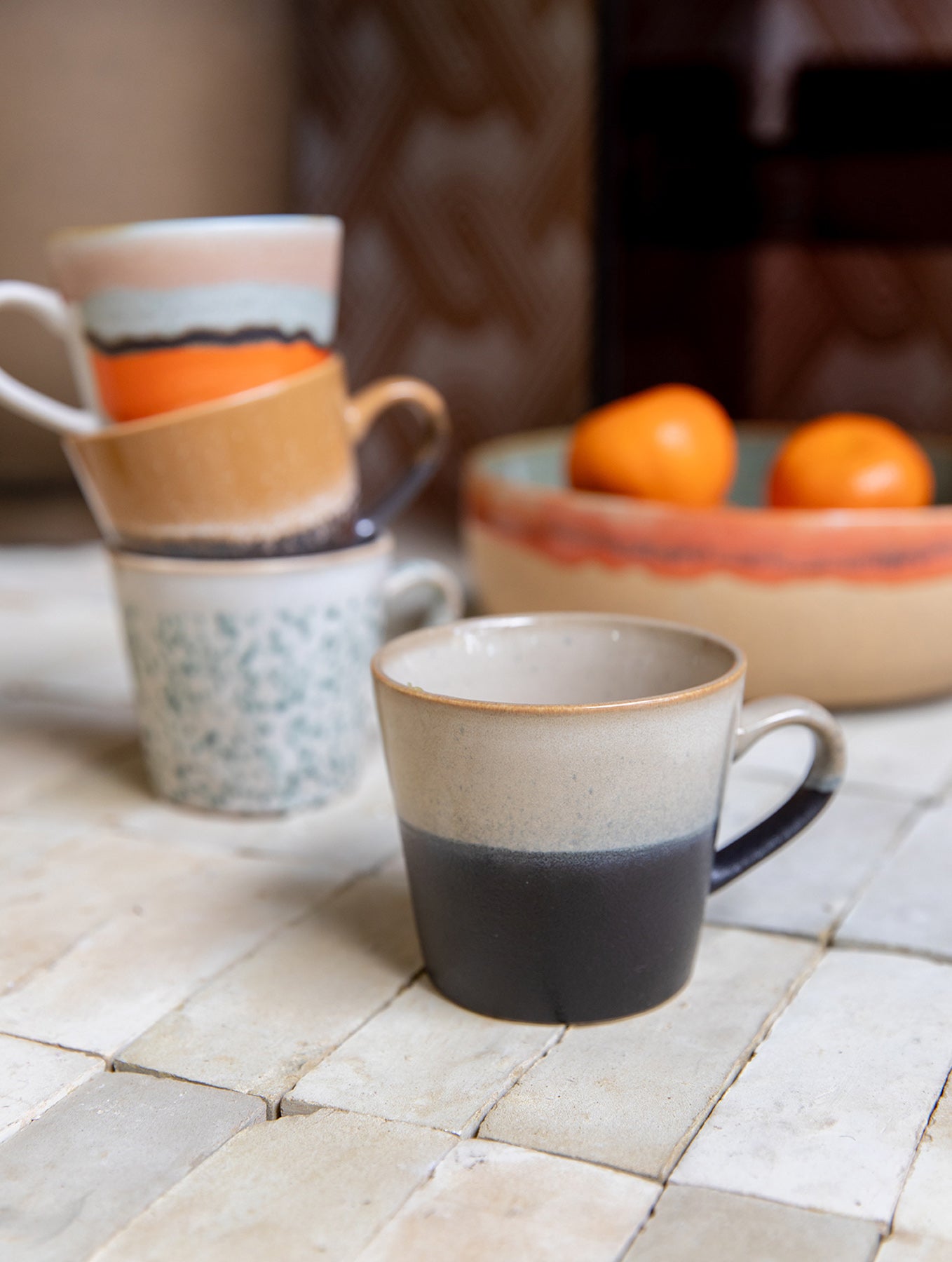 Cappuccino Tasse 70's - Keramik - Serie "Verve"