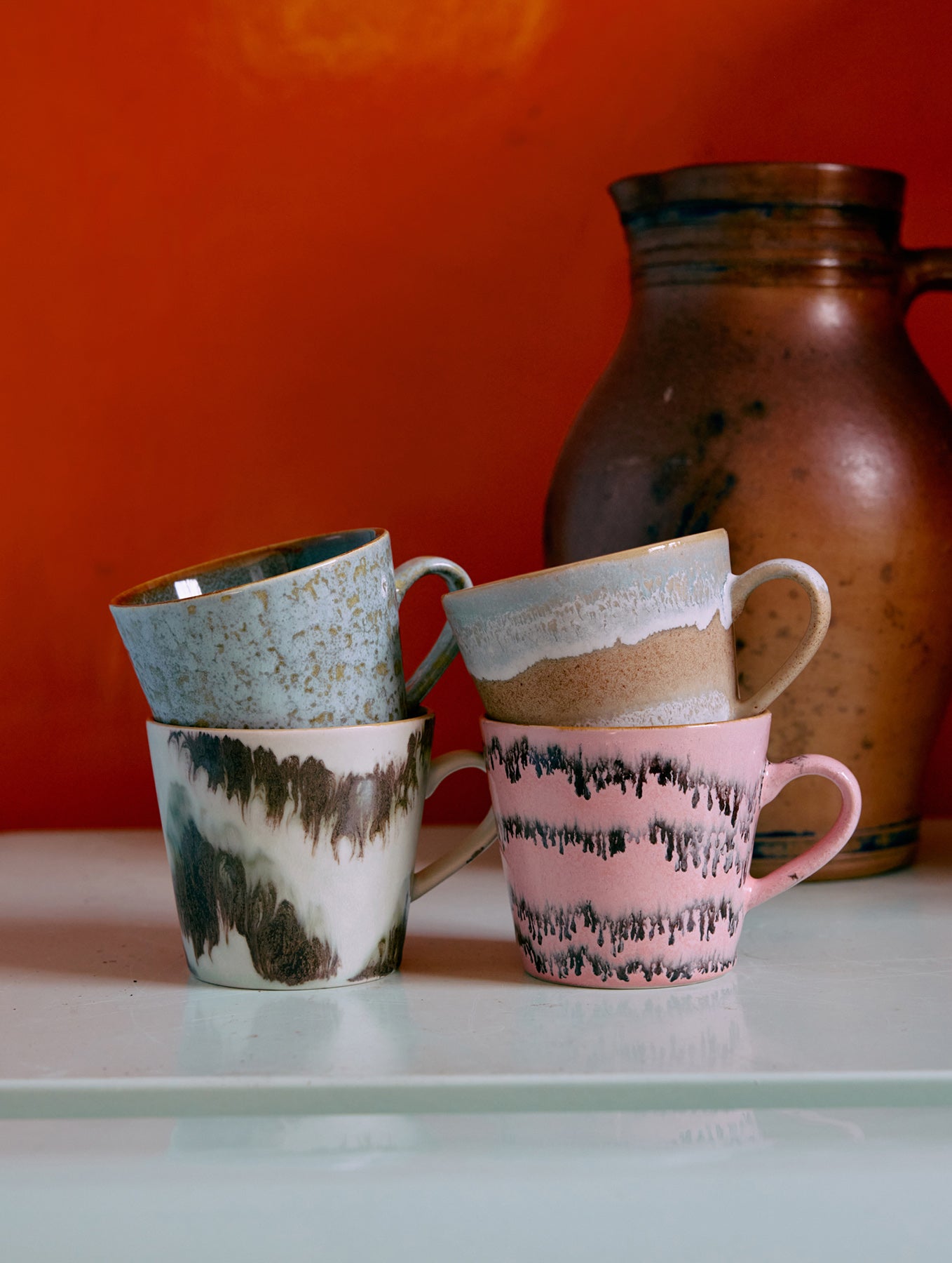 Cappuccino Tasse 70's - Keramik - Serie "Dada"