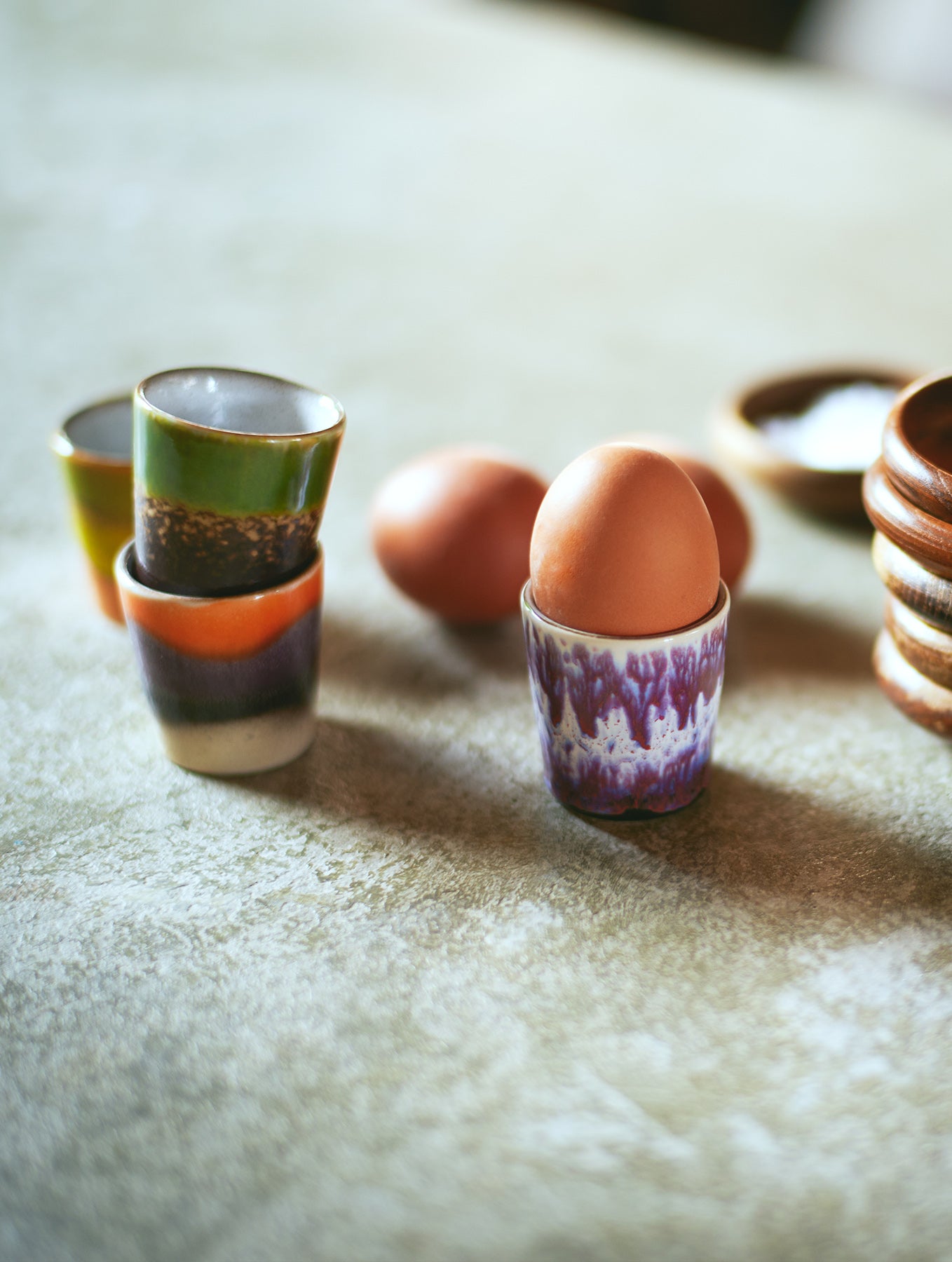 Eierbecher 70's - Keramik - Serie "Island"