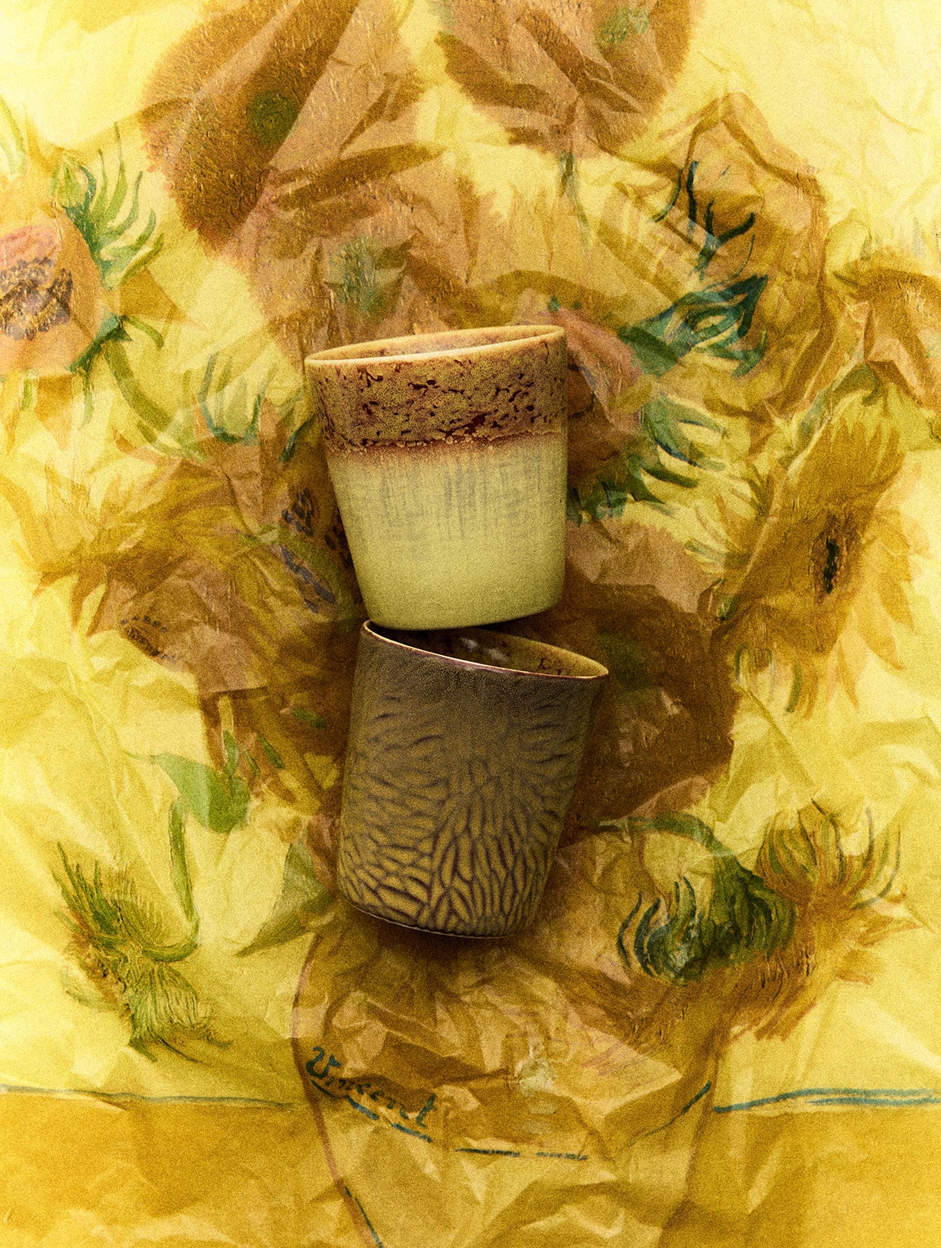 Kaffeebecher Keramik | Serie "Van Gogh" - 2er-Set