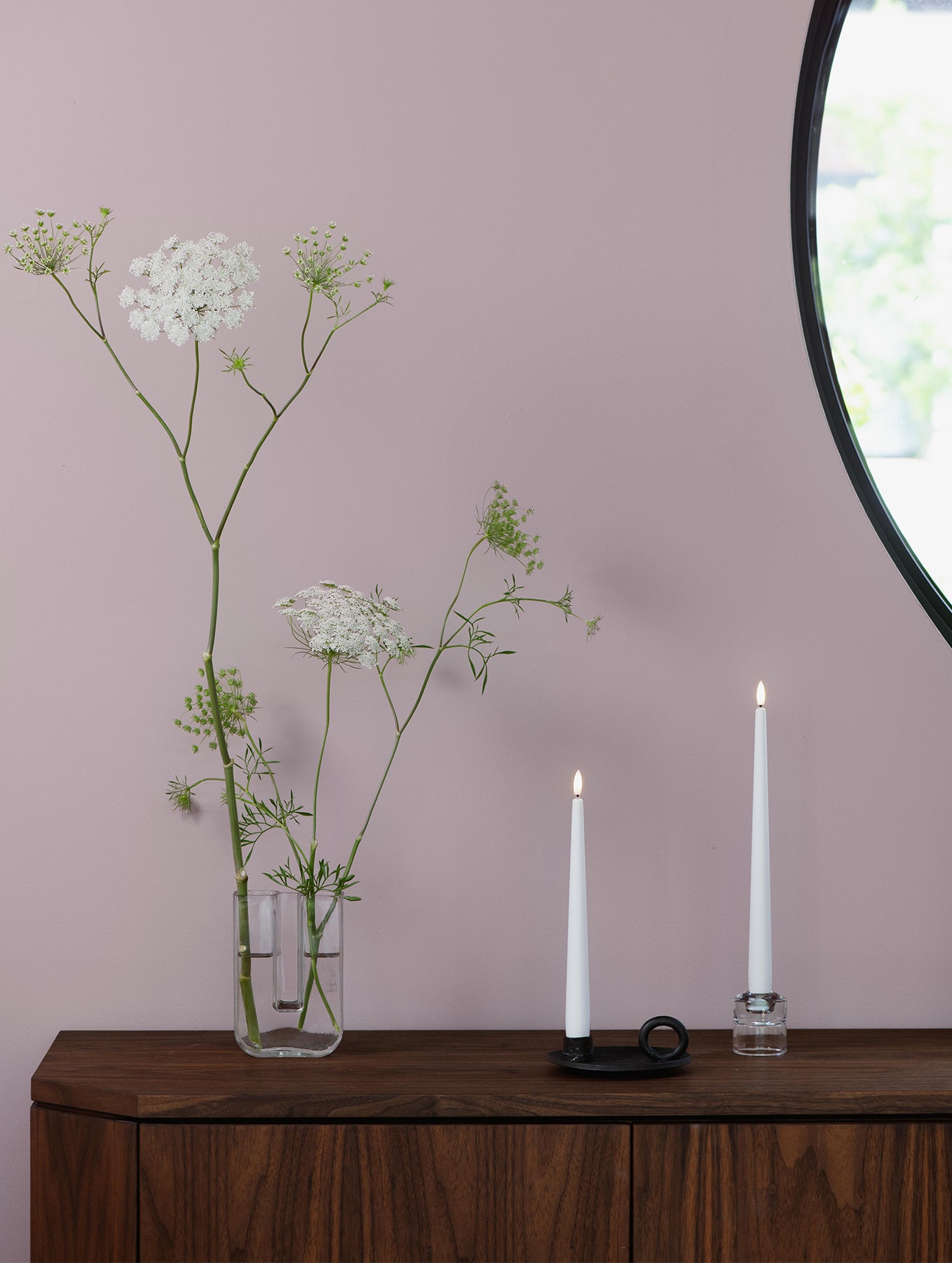 LED-Stabkerzen 2er-Set - White