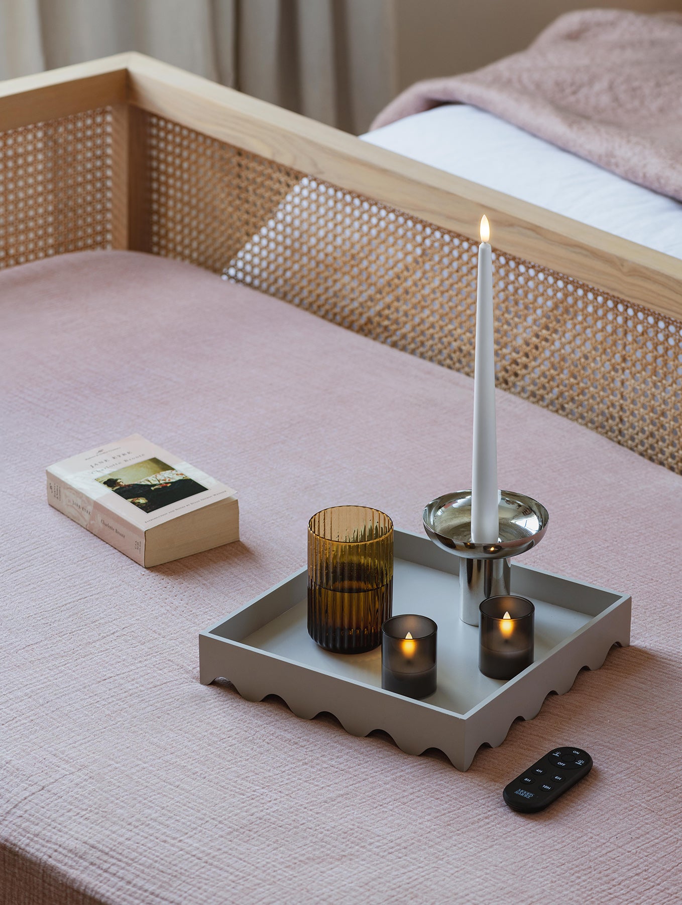 LED-Stabkerzen 2er-Set - White