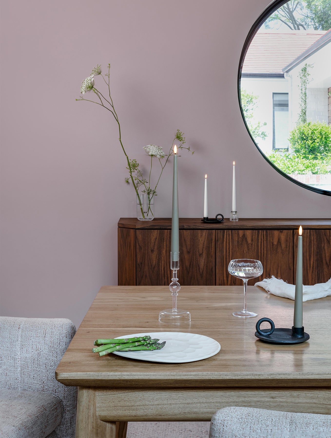 LED-Stabkerzen 2er-Set - Kit Grey