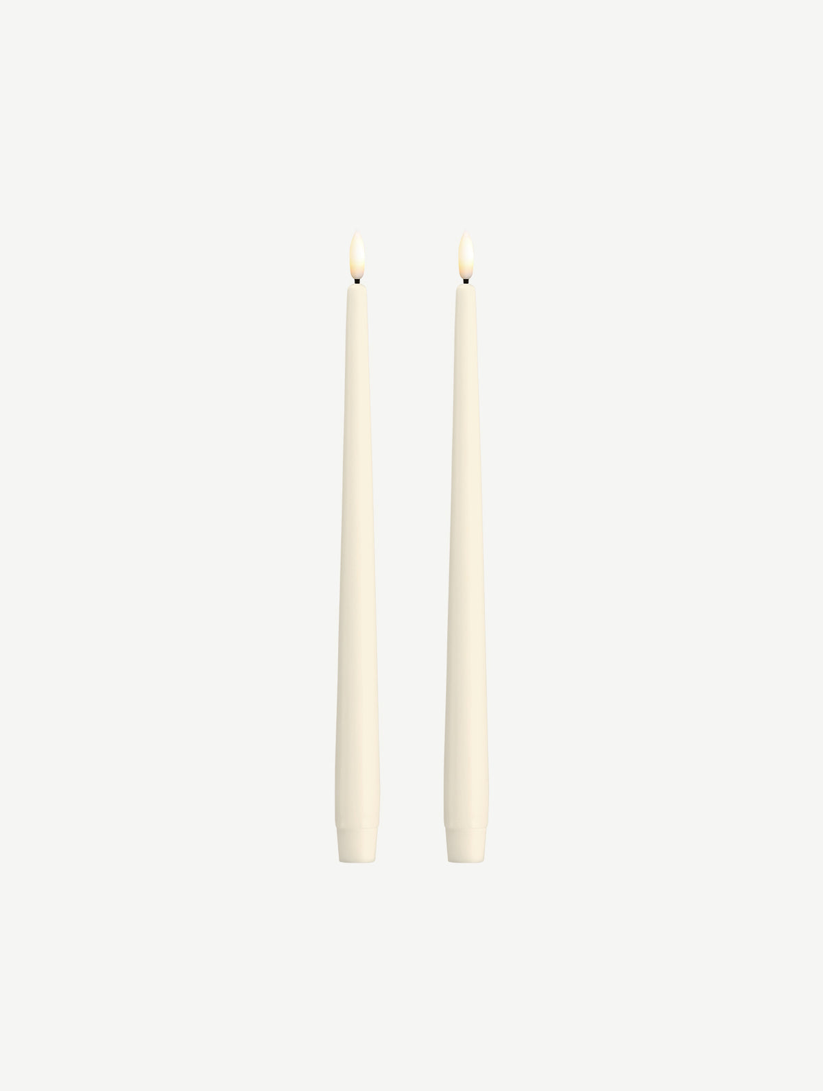 LED-Stabkerzen 2er-Set - Ivory