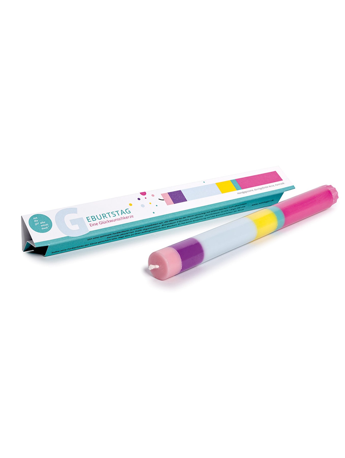 Stabkerze "Geburtstag"