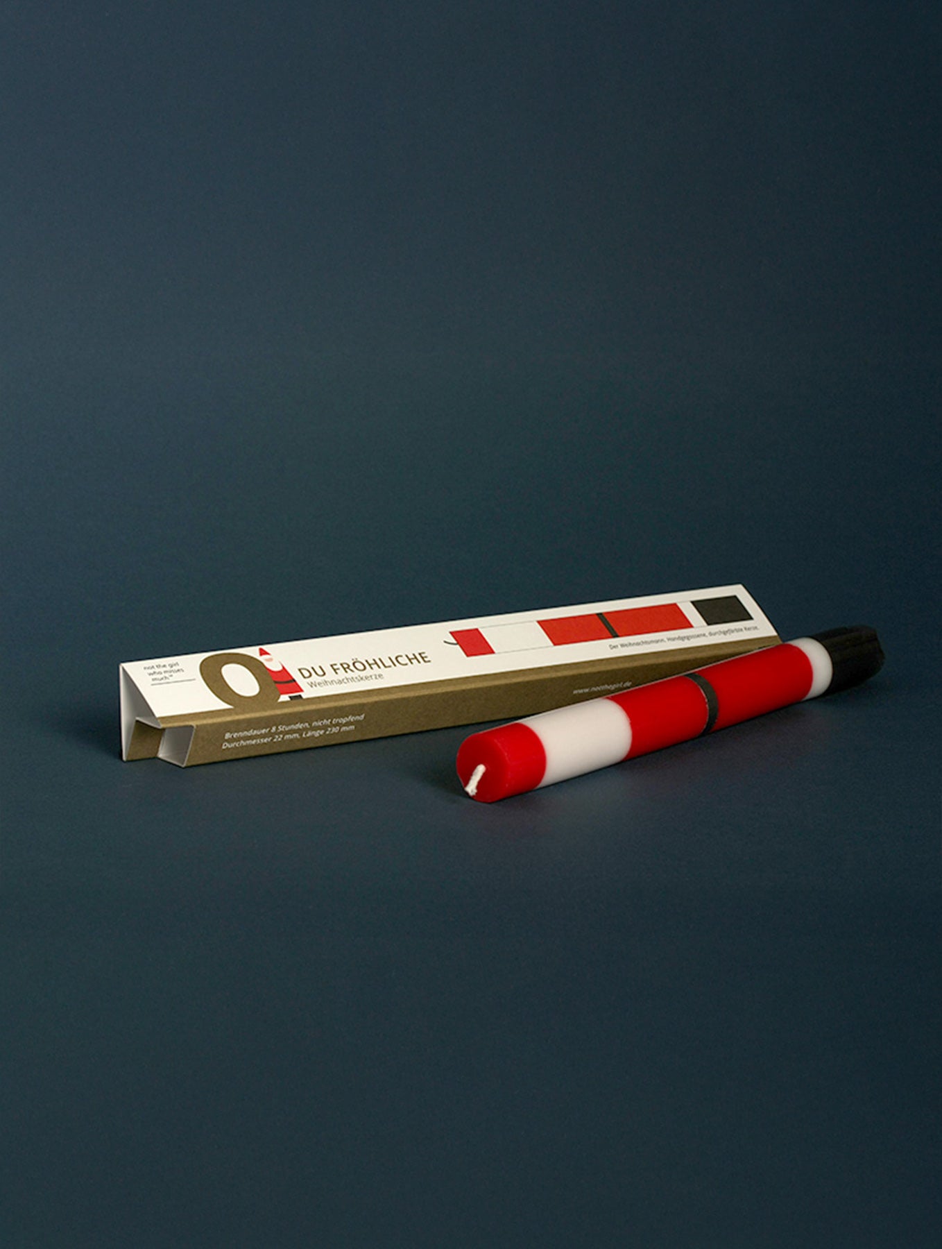 Stabkerze "Weihnachtsmann"