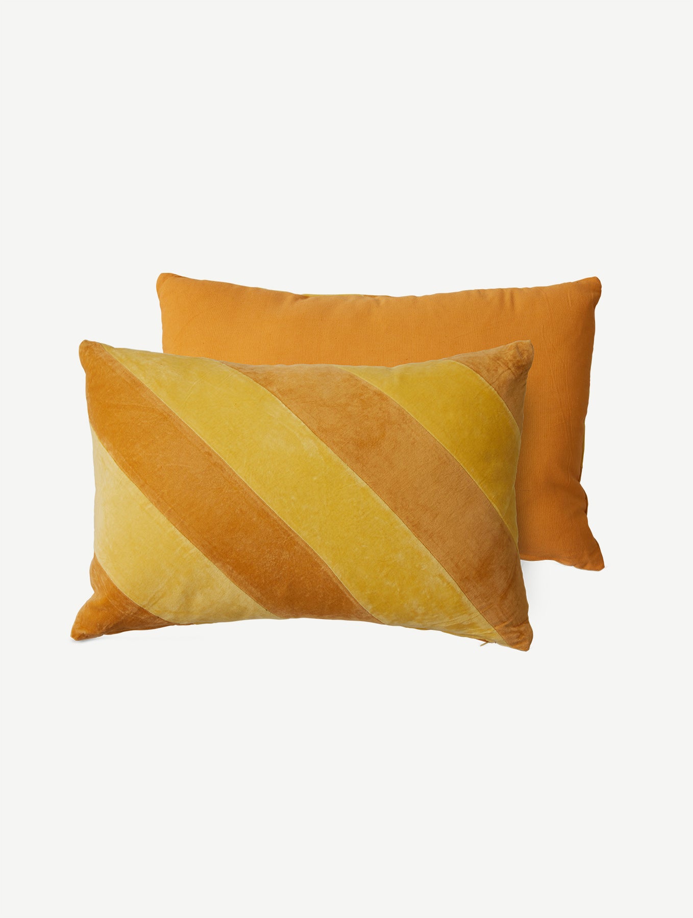 Samtkissen mit Streifen