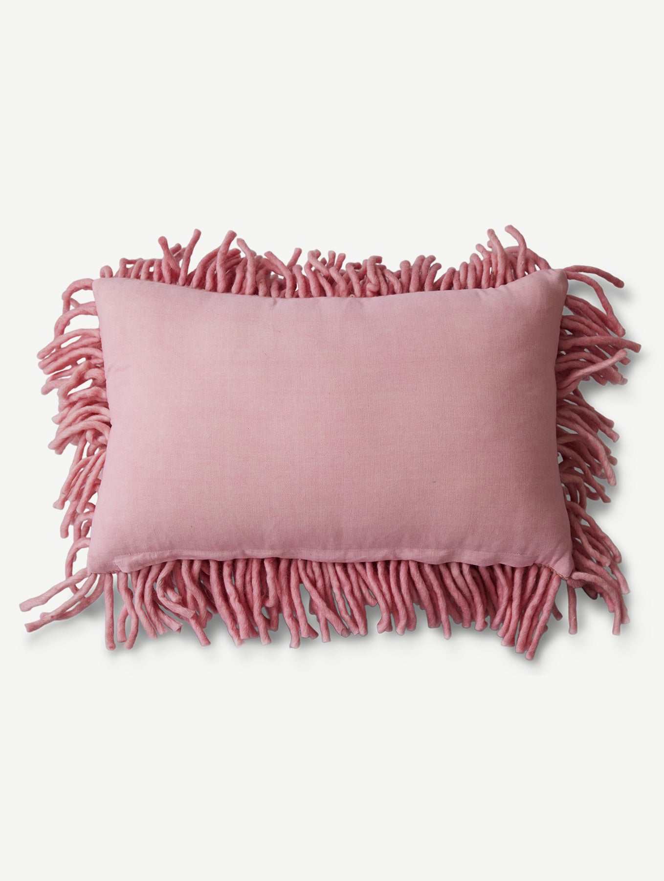 Flauschiges Wollkissen - Pink