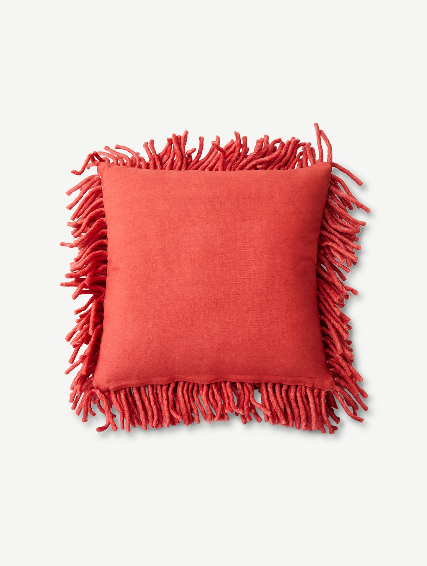 Flauschiges Wollkissen - Cherry Red