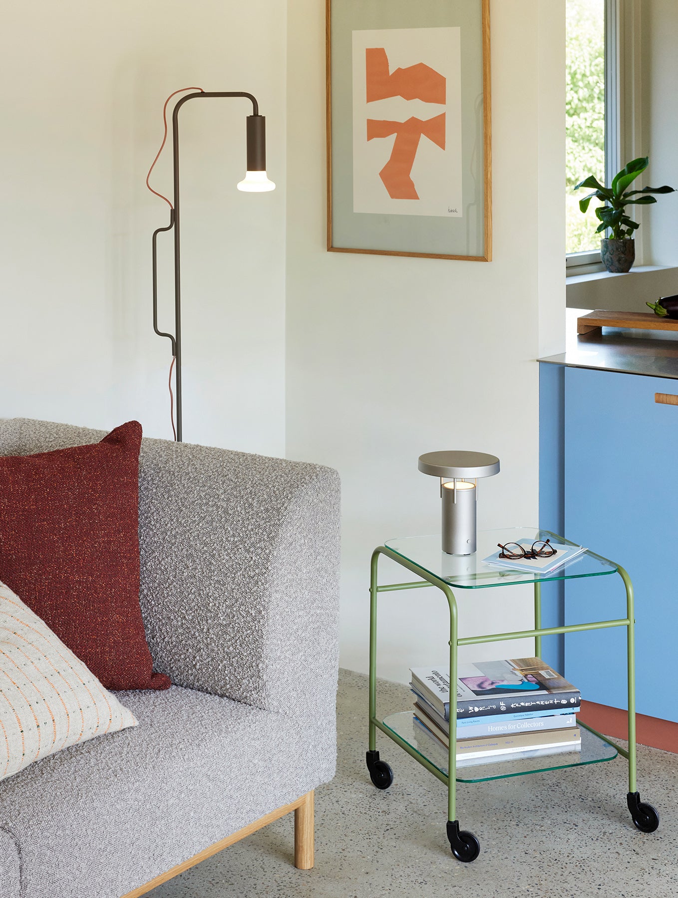 "Ido" Stehlampe - Braun