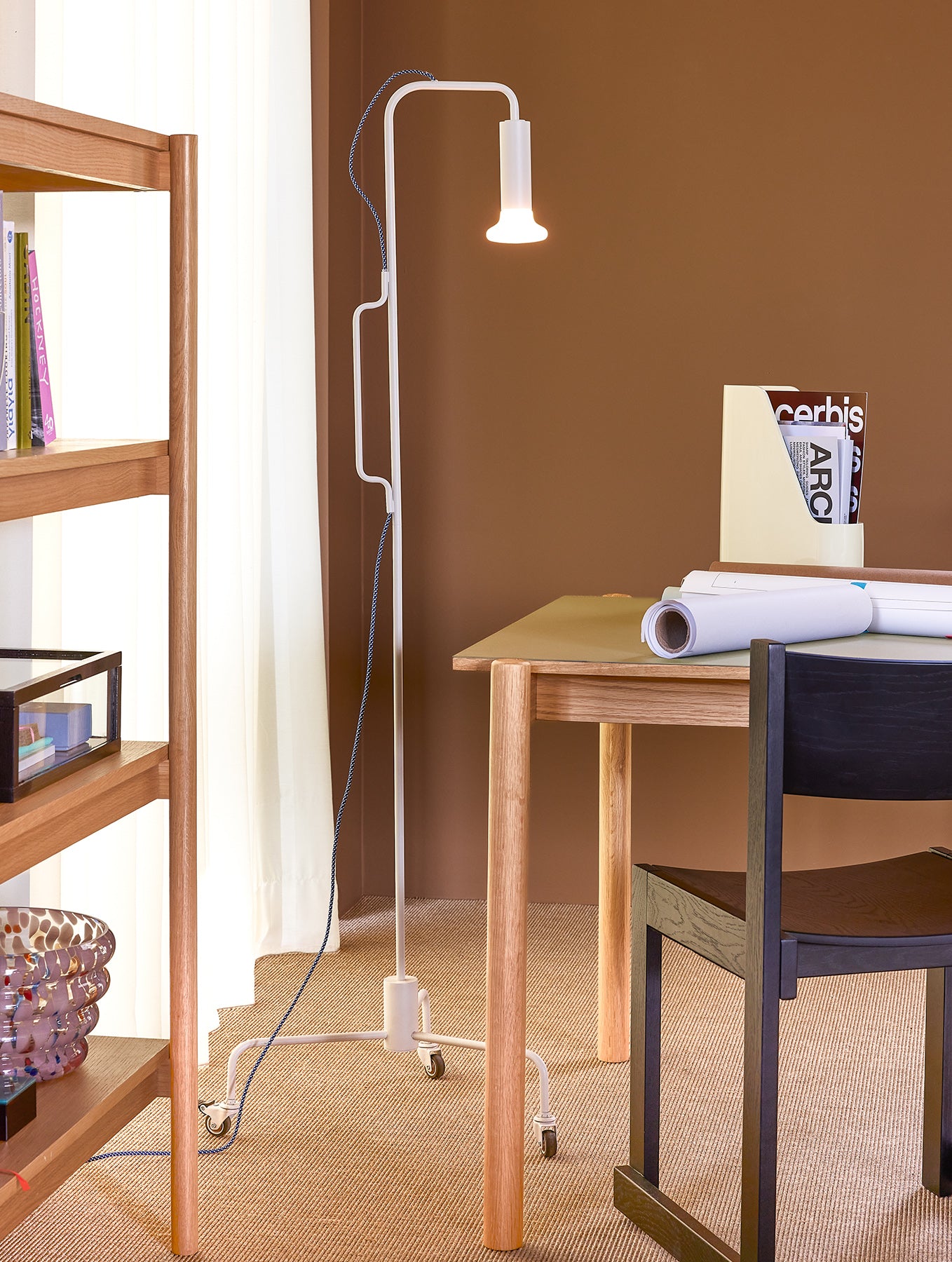 "Ido" Stehlampe - Hellgrau