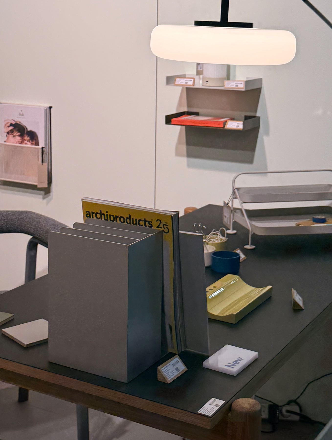 "File" Schreibtisch Organizer - Grau