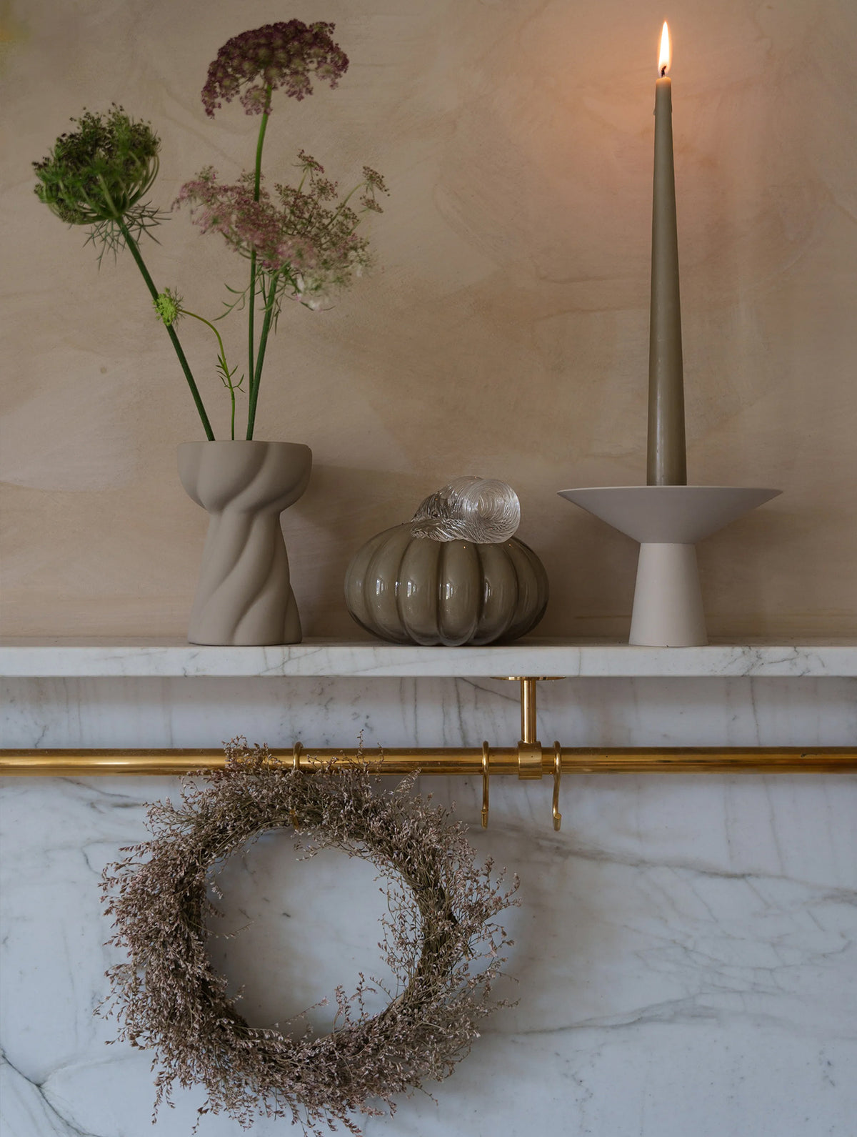"Twist Bulb" Vase - Sand