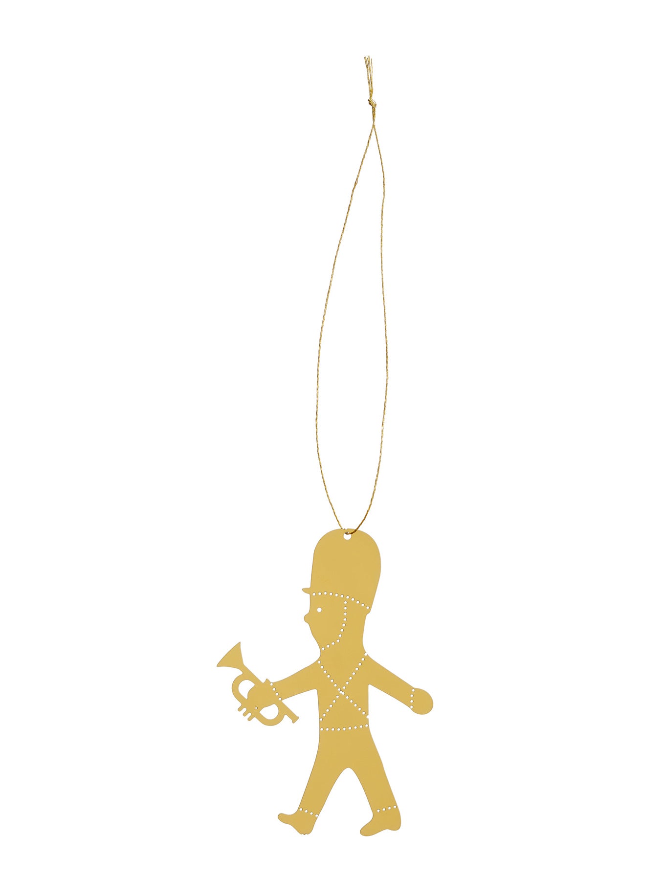 Weihnachtsanhänger aus Messing - 4er-Set