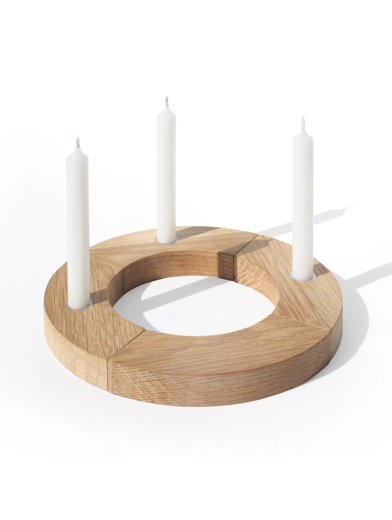 Adventskranz Eichenholz