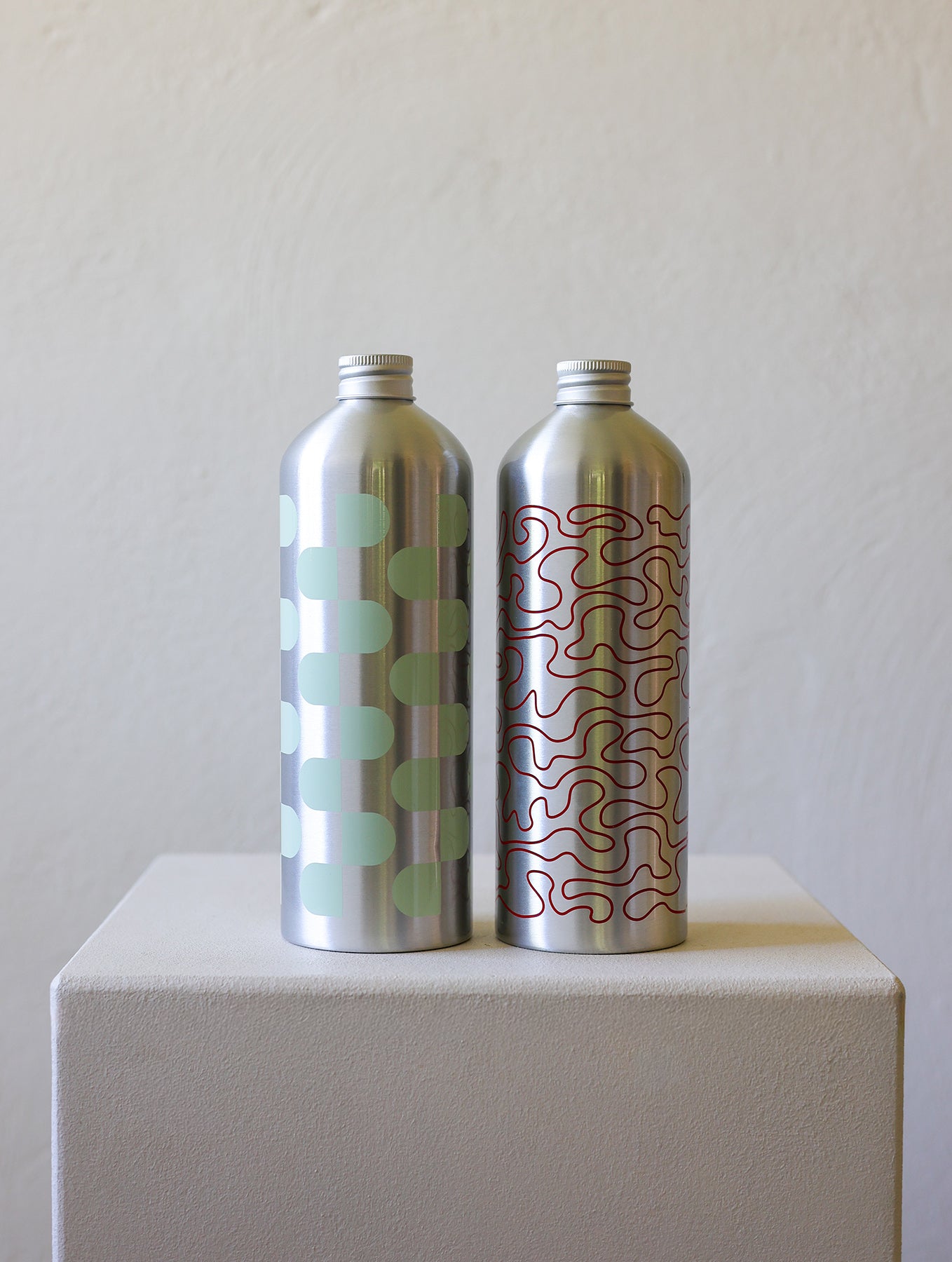 Aluminiumflaschen 2er-Set – Mittel