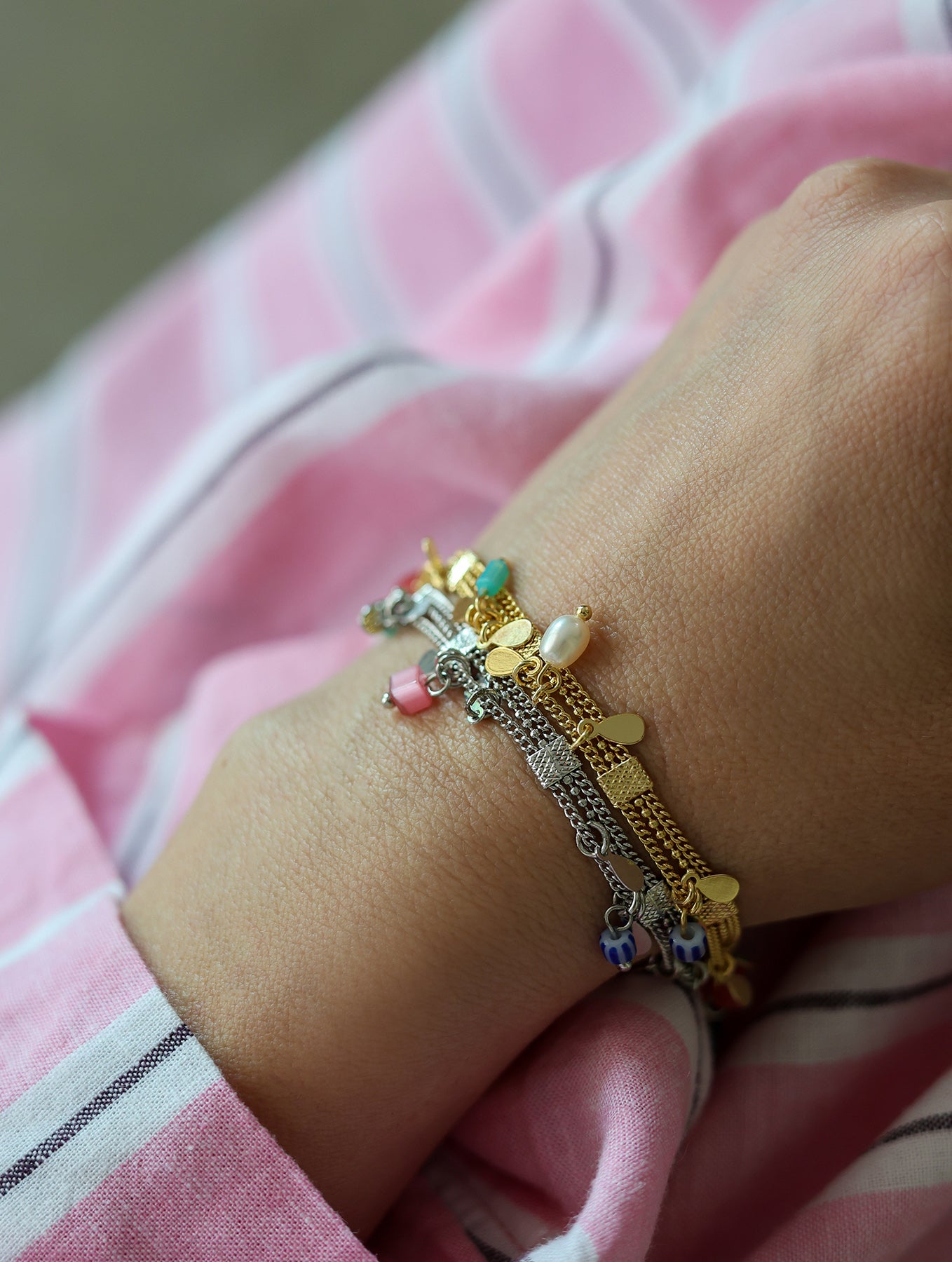 Bracelet "Jeri" - Rhodium