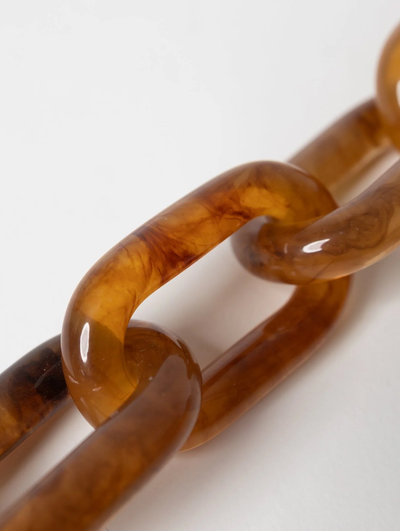 Strap Acrylic Chain - Amber | Short