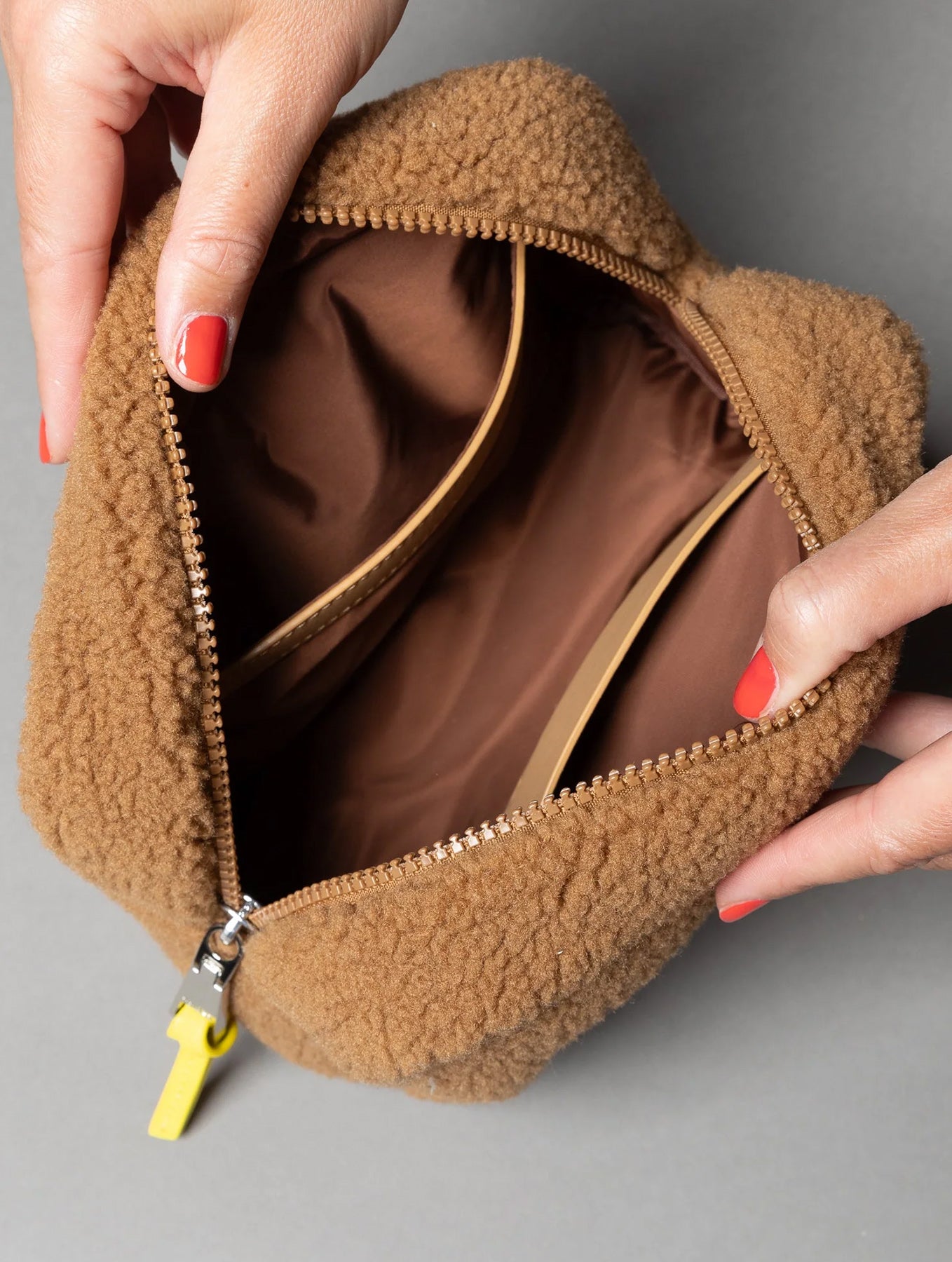 Teddy Kosmetiktasche Small - Caramel