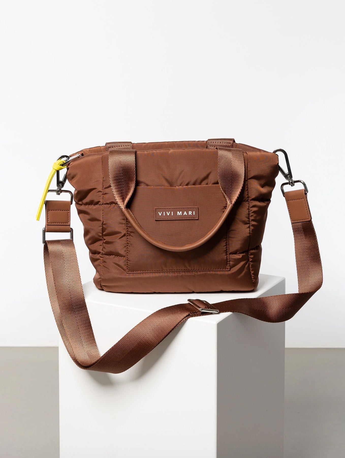 Padded Tote Bag Small - Tan