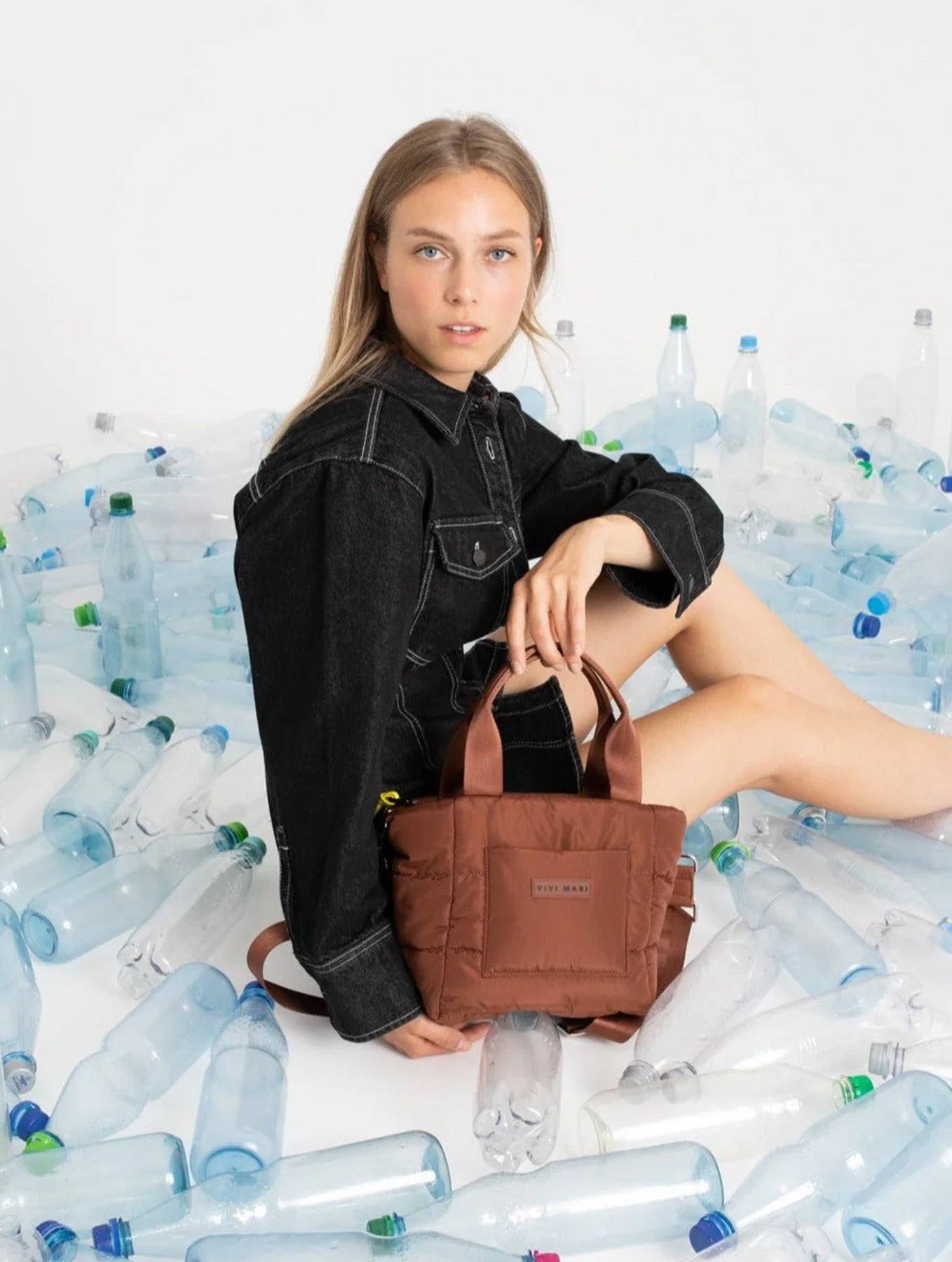 Padded Tote Bag Small - Tan