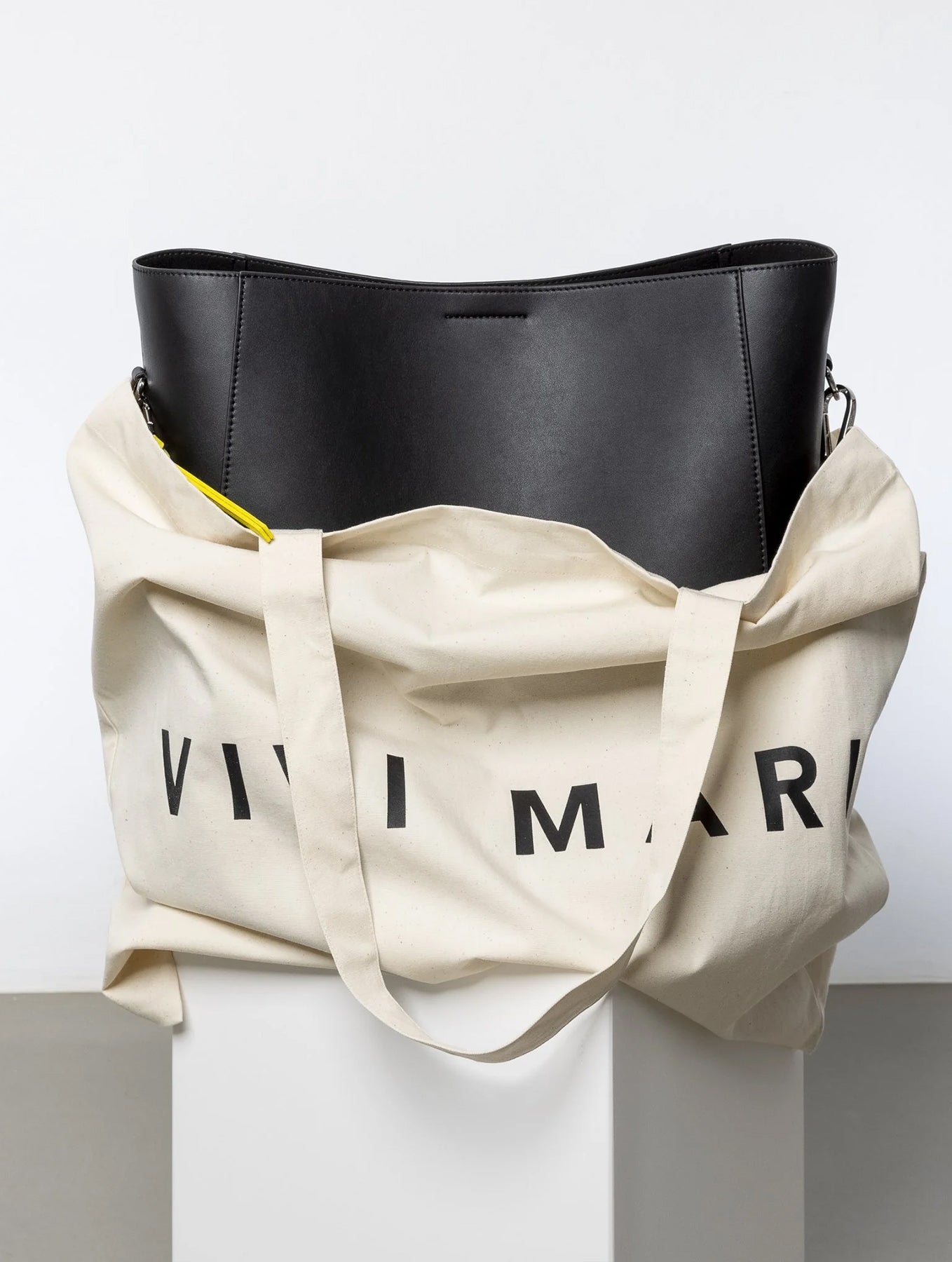 Tote Bag + Strap Basic Classic - Black