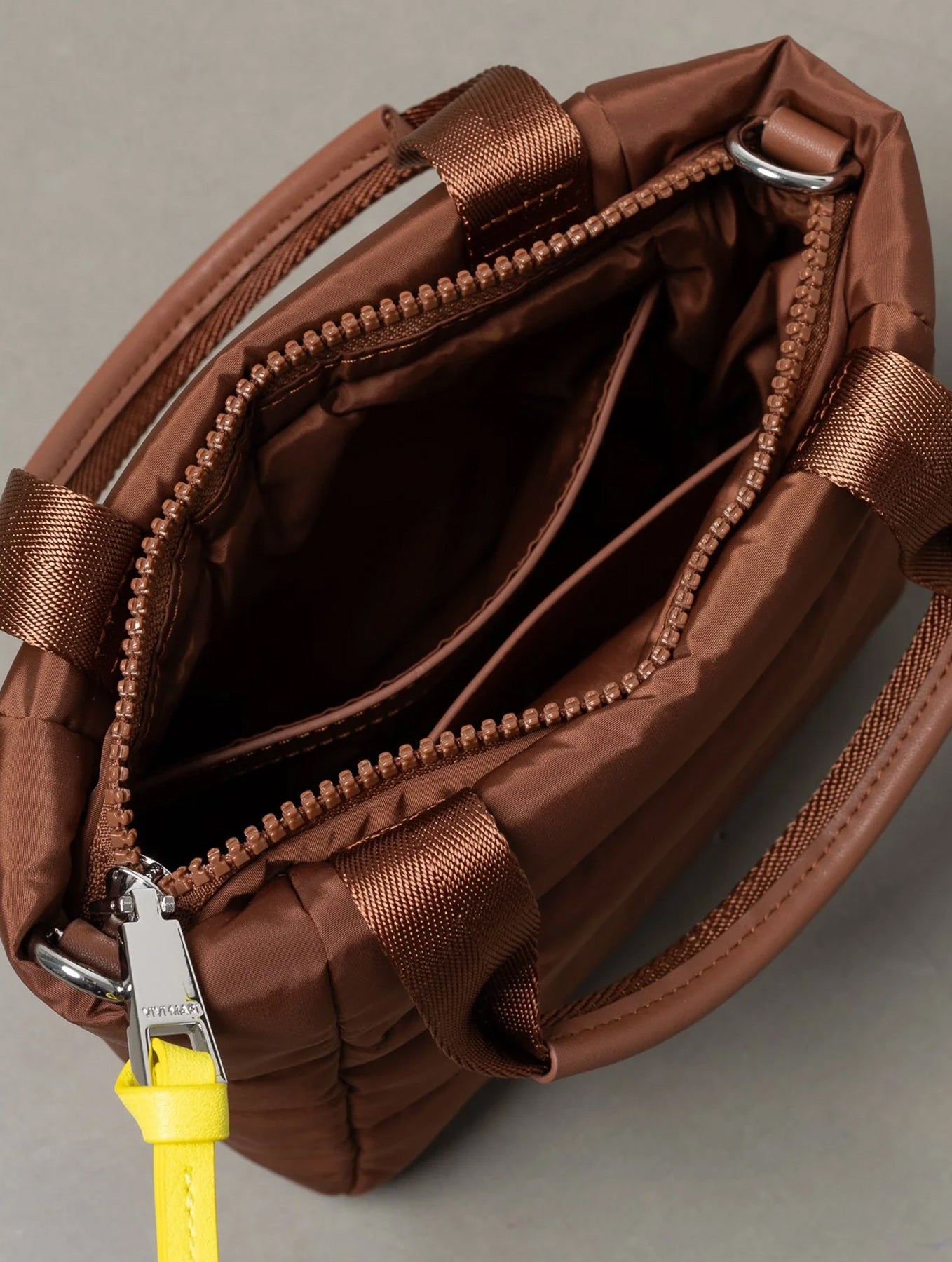 Padded Tote Bag Mini - Tan