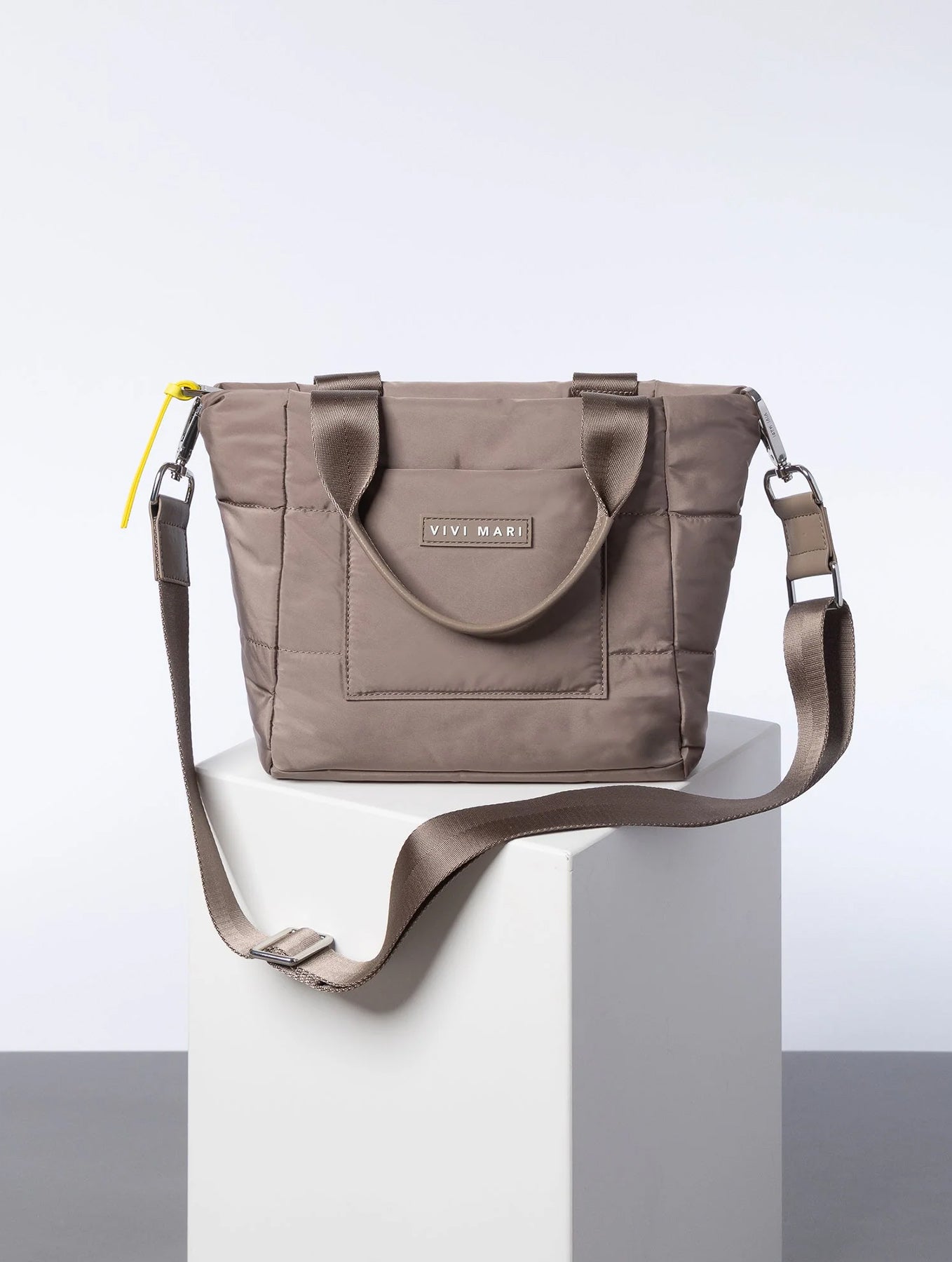 Padded Tote Bag Small - Dark Mushroom