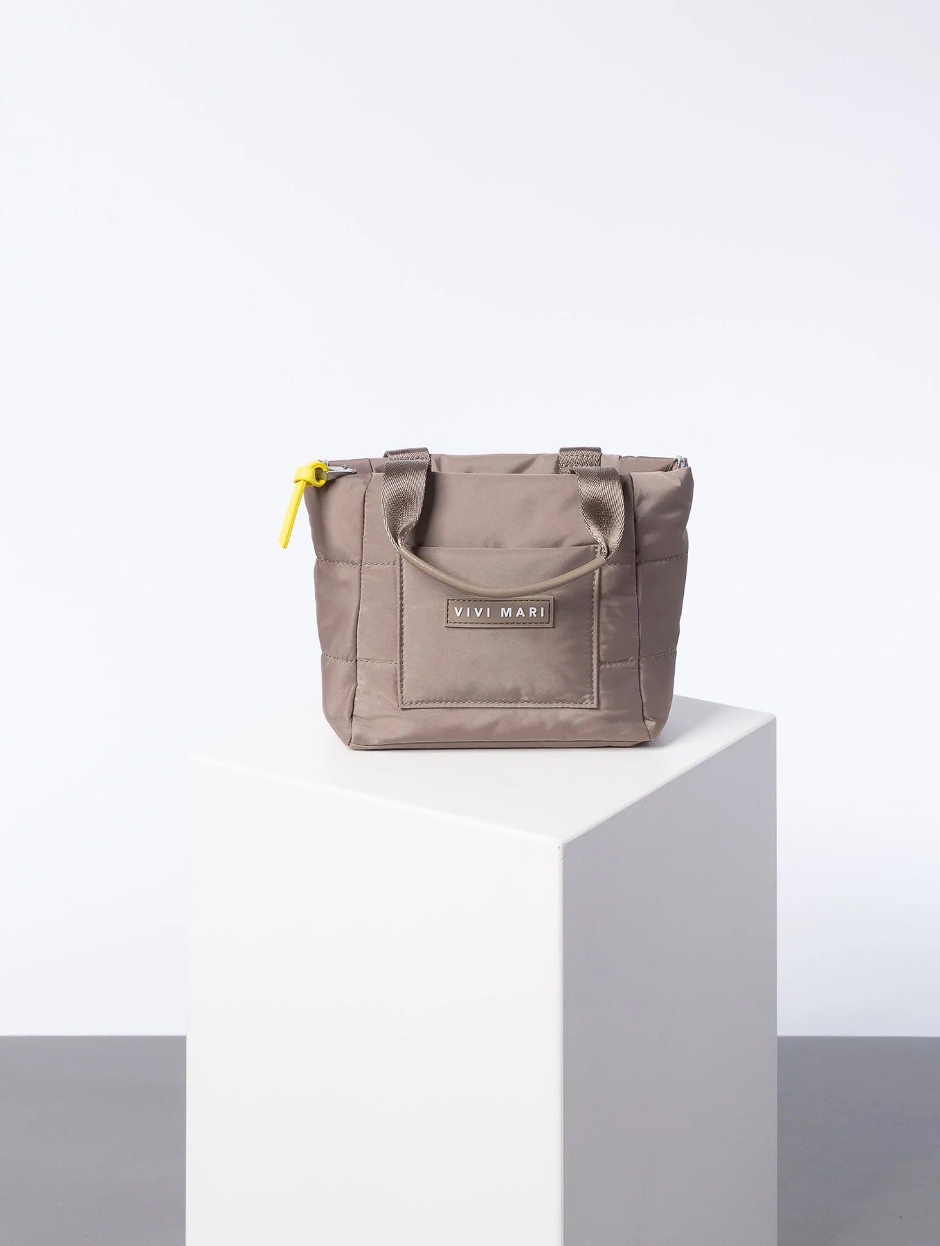 Padded Tote Bag Mini - Dark Mushroom