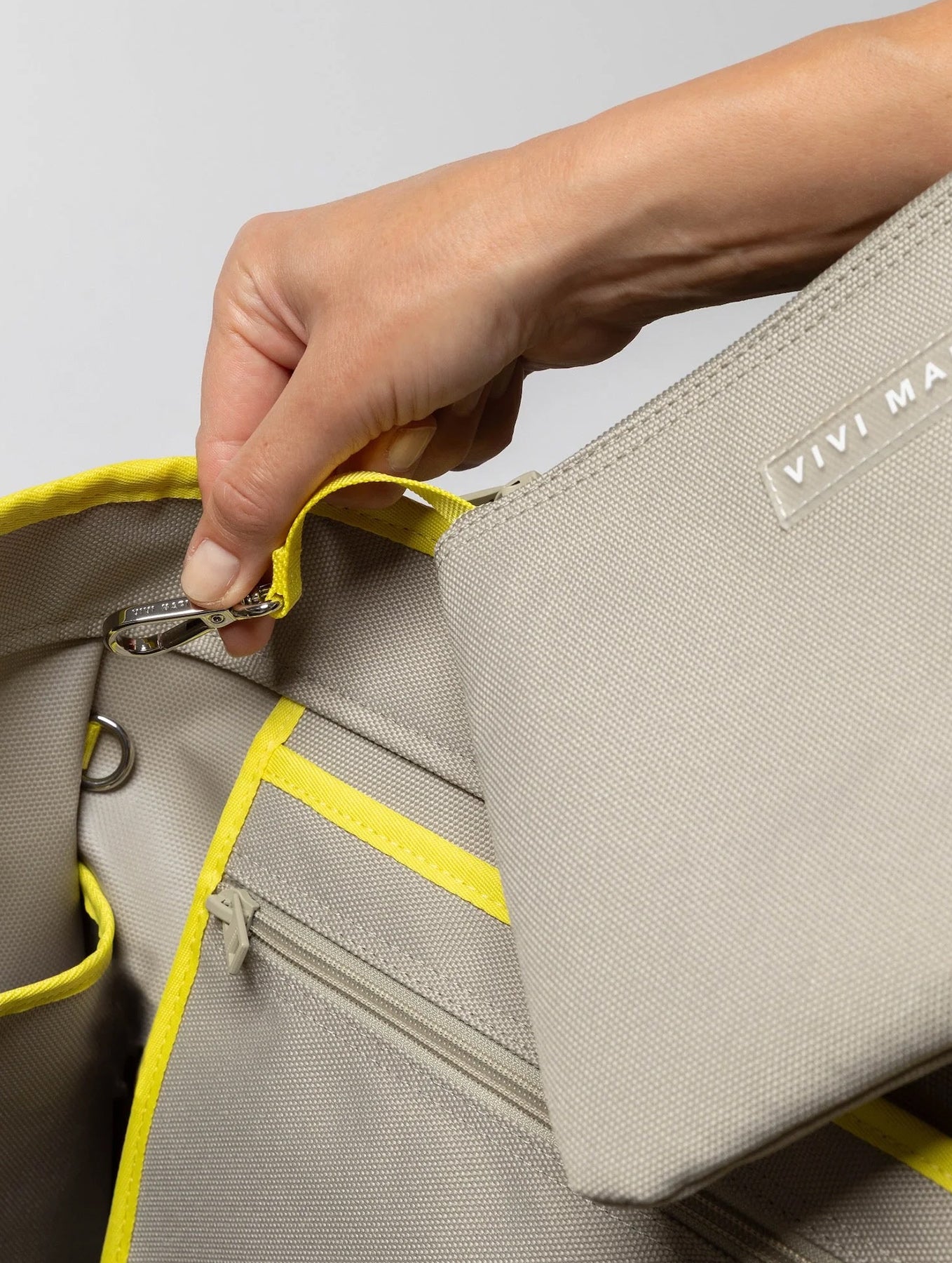 Carry All Bag - Bold Stripes Green/Rosé