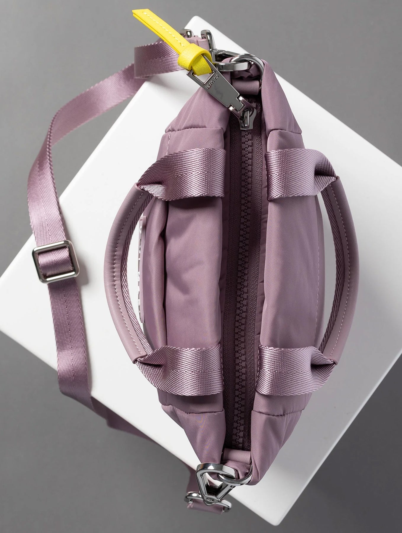 Padded Tote Bag Mini - Ash Plum